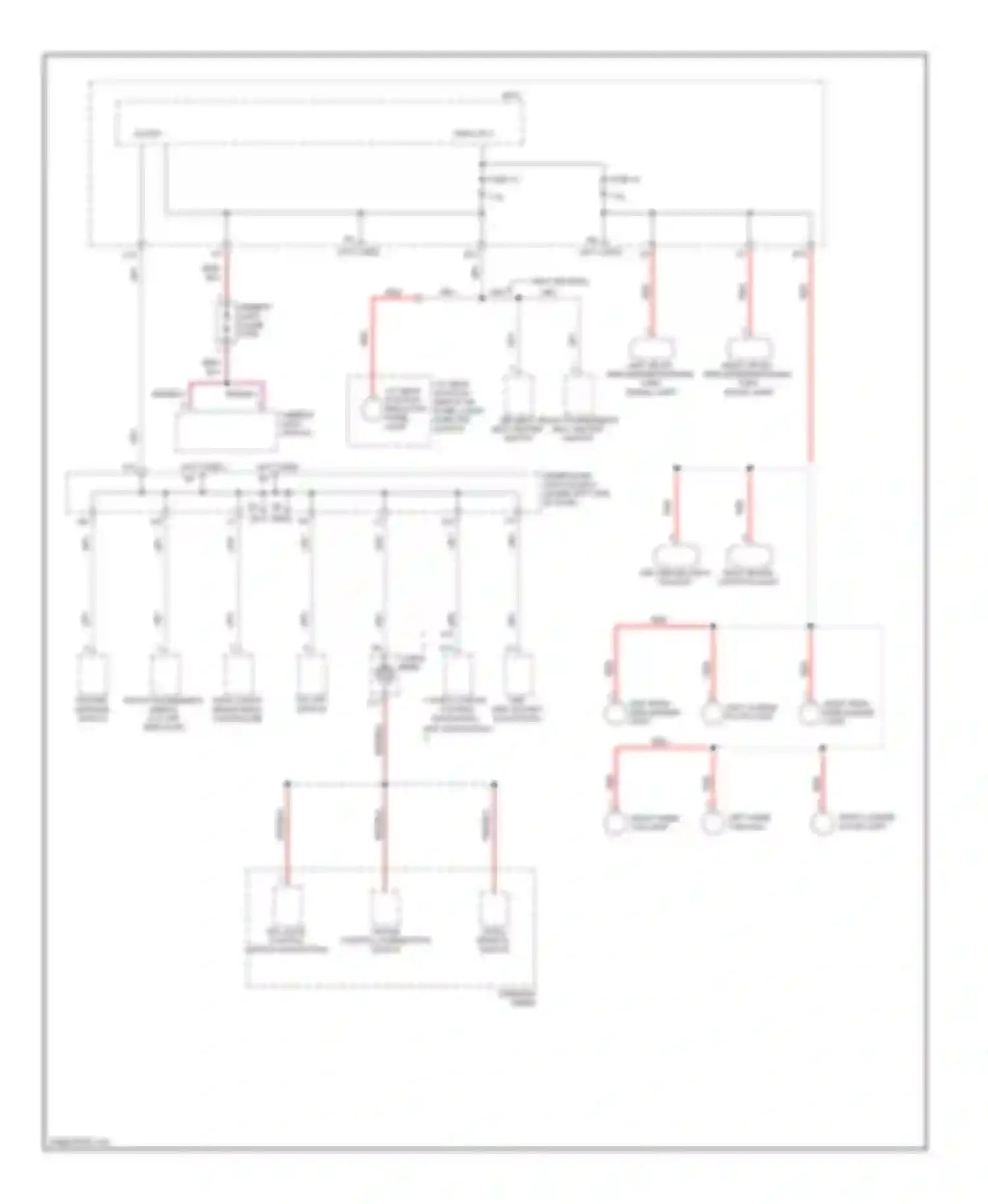 Wiring diagram right front side marker/parking/ turn signal light for Honda Civic VIII facelift (2008-2011) (3 of 3)