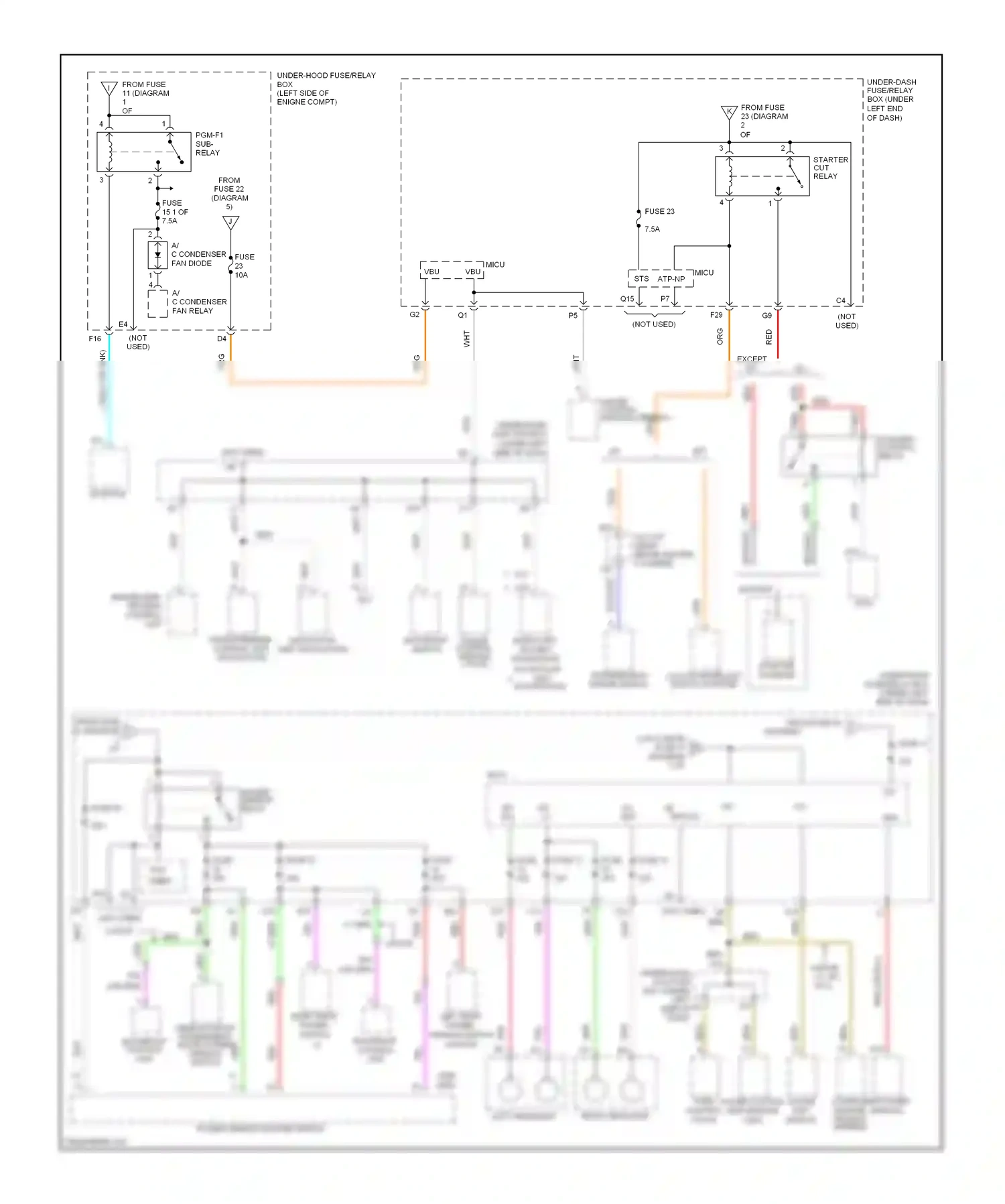 Wiring diagram right headlight for Honda Civic VIII facelift (2008-2011) (5 of 5)
