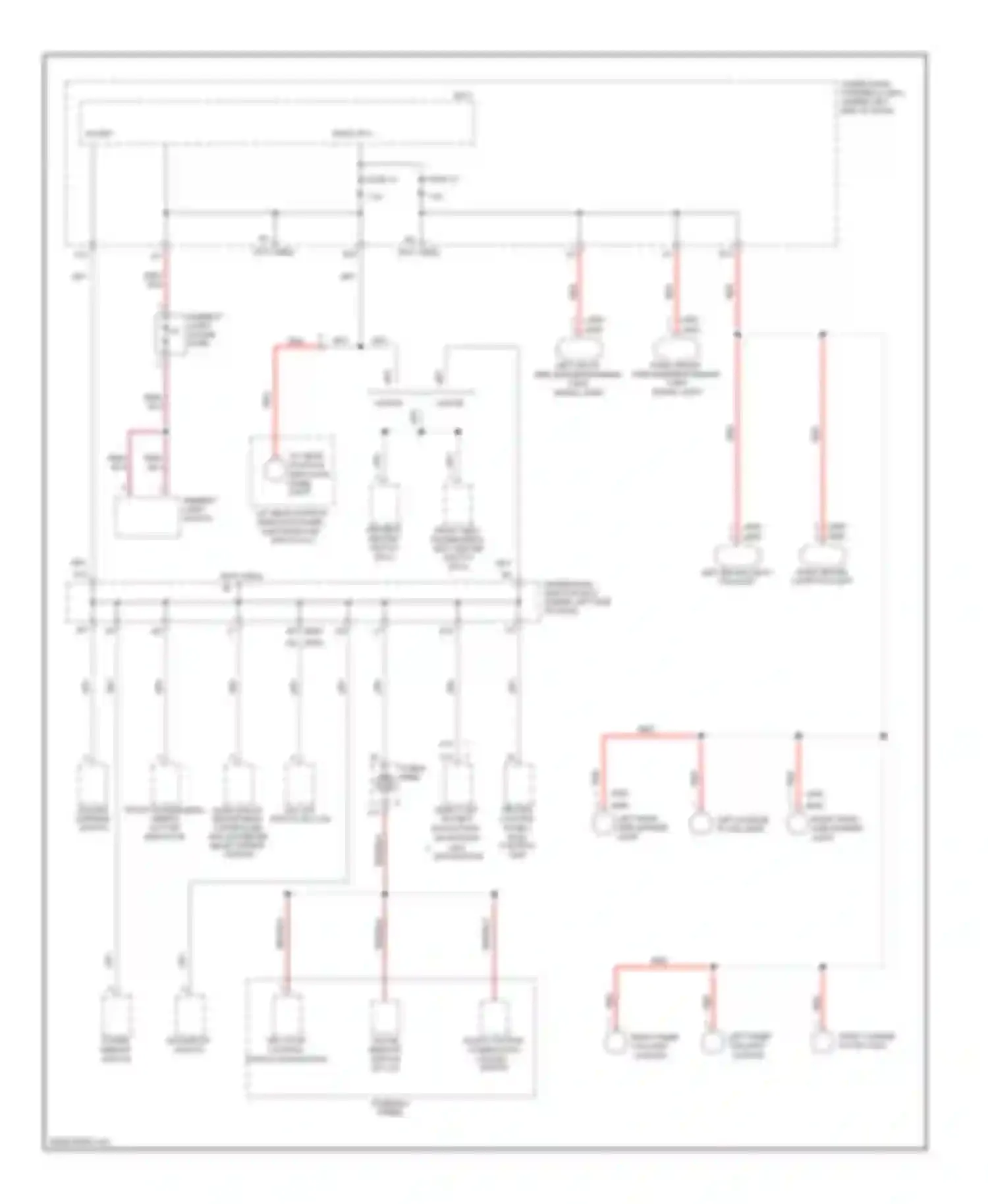 Wiring diagram right inner taillight for Honda Civic VIII facelift (2008-2011) (1 of 2)