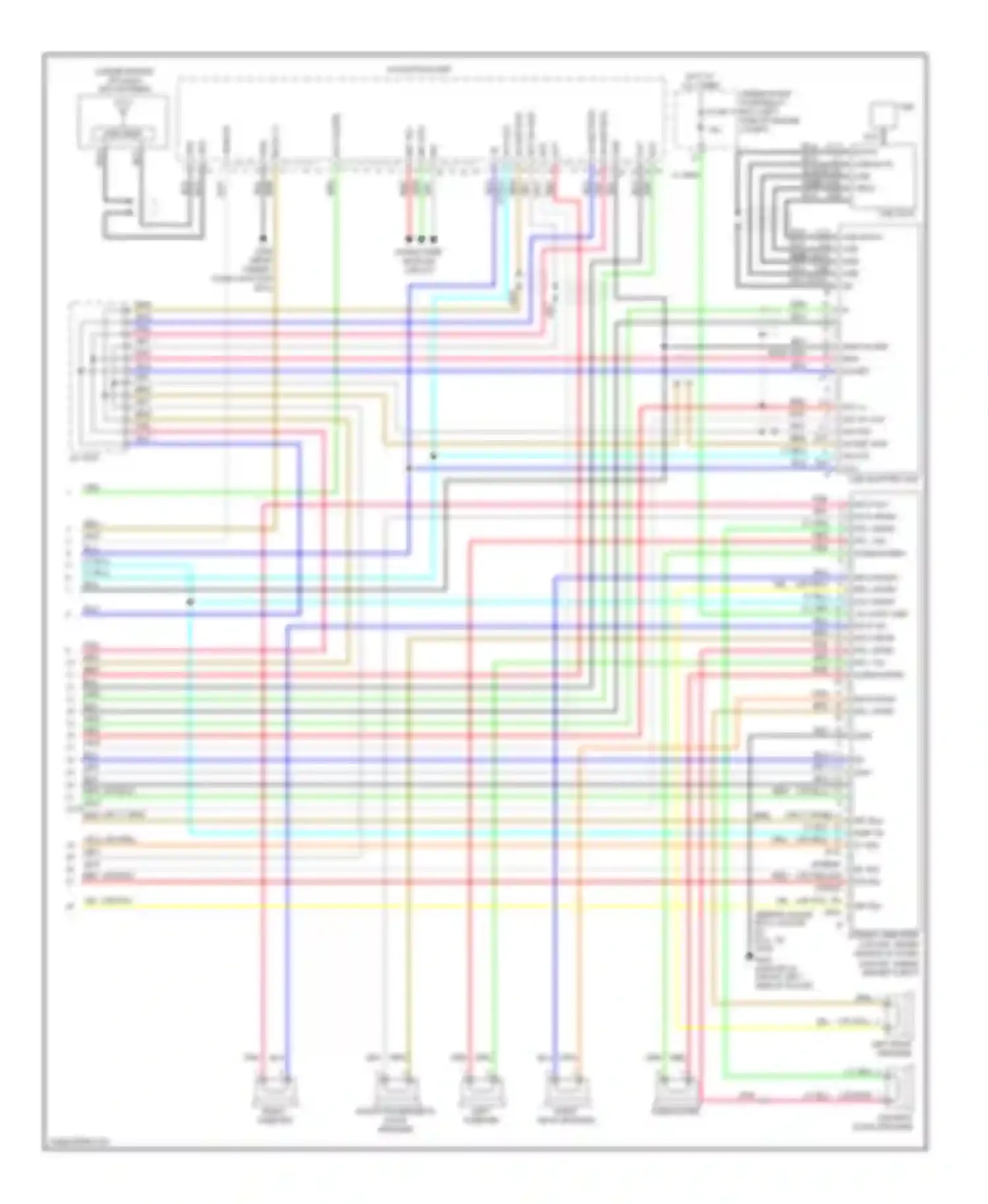 Wiring diagram rr sig+ amp on fl sig- for Honda Civic VIII facelift (2008-2011) (1 of 2)