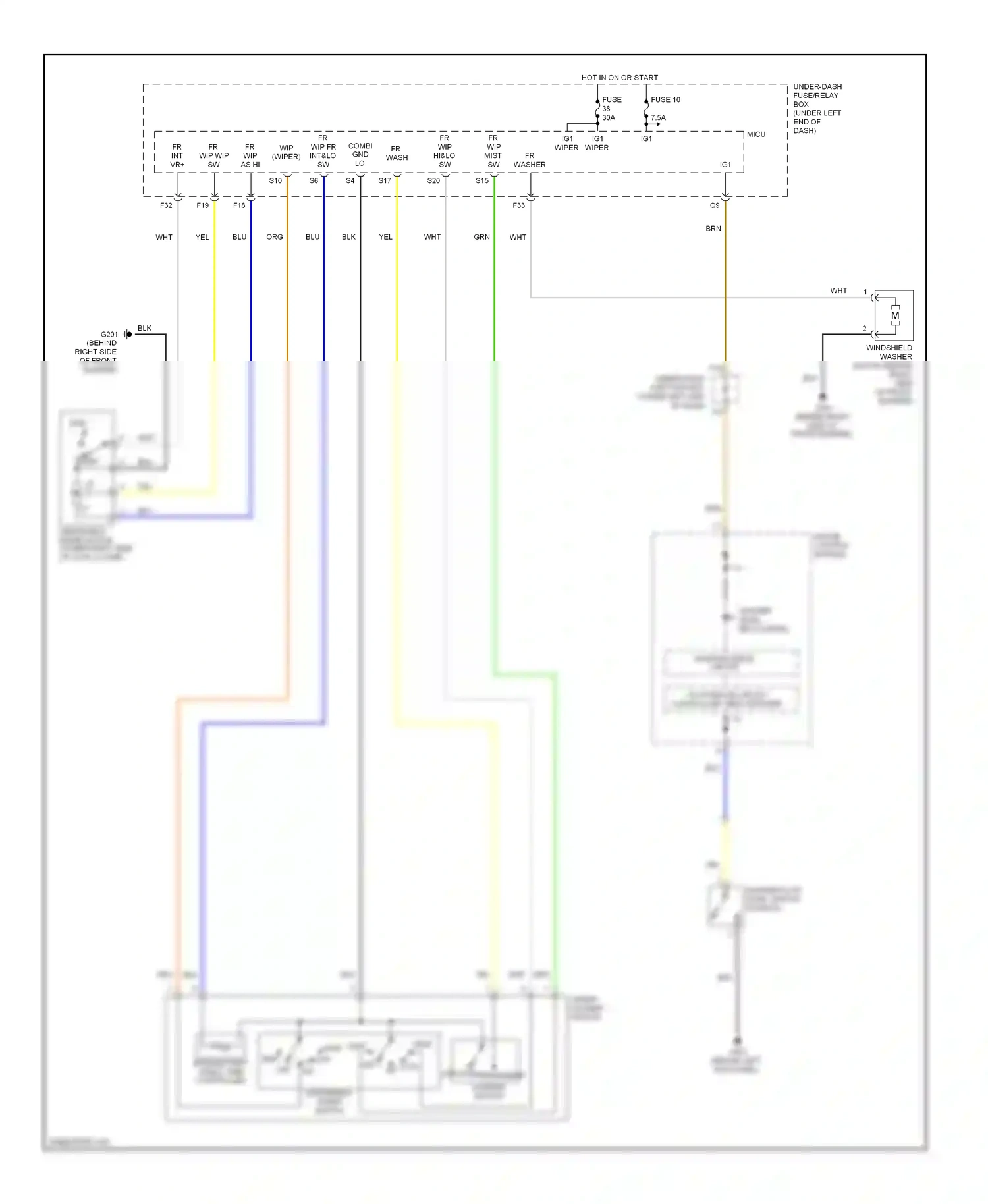 Wiring diagram run for Honda Civic VIII facelift (2008-2011) (2 of 2)