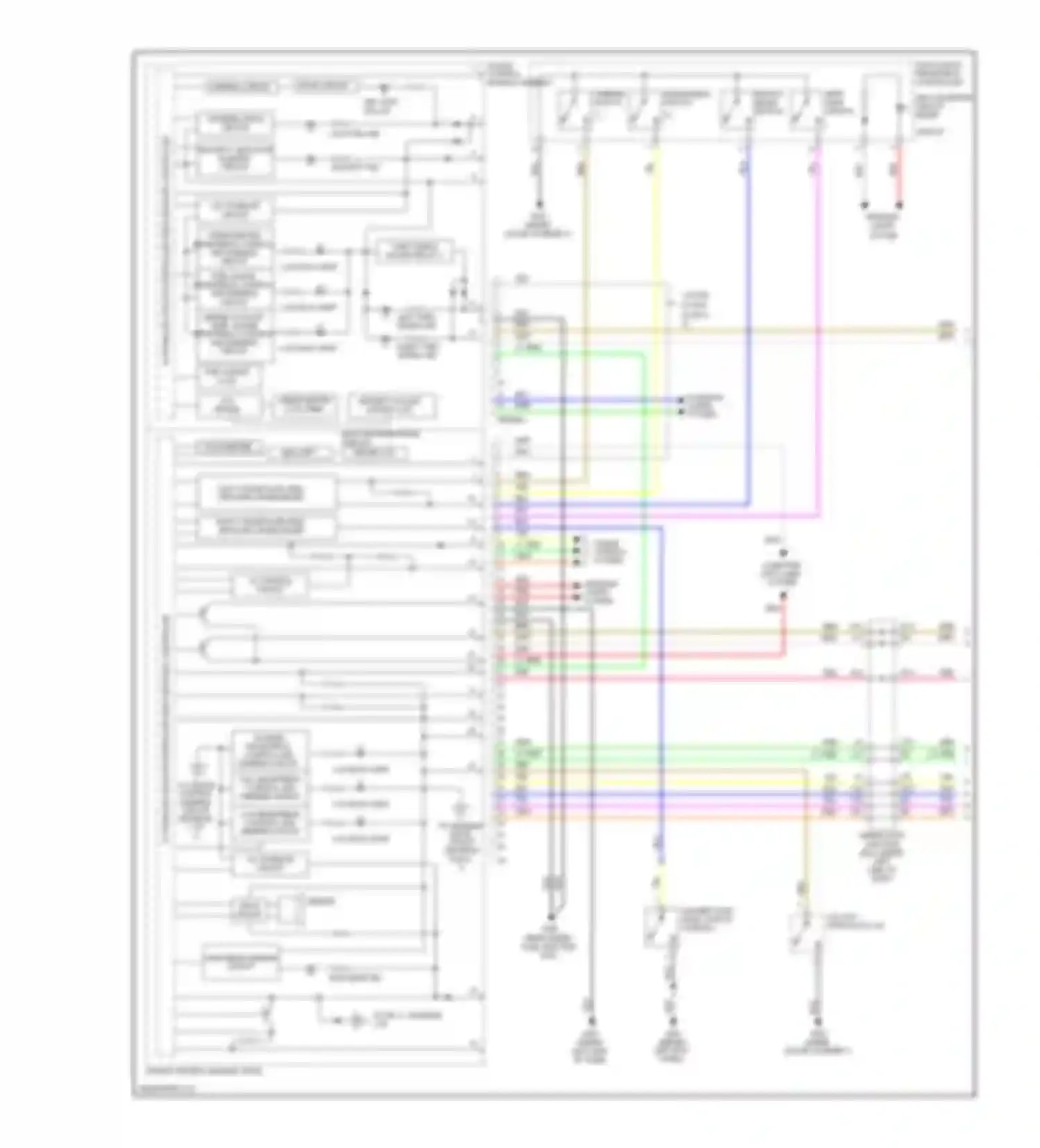 Wiring diagram security ind for Honda Civic VIII facelift (2008-2011) (2 of 3)