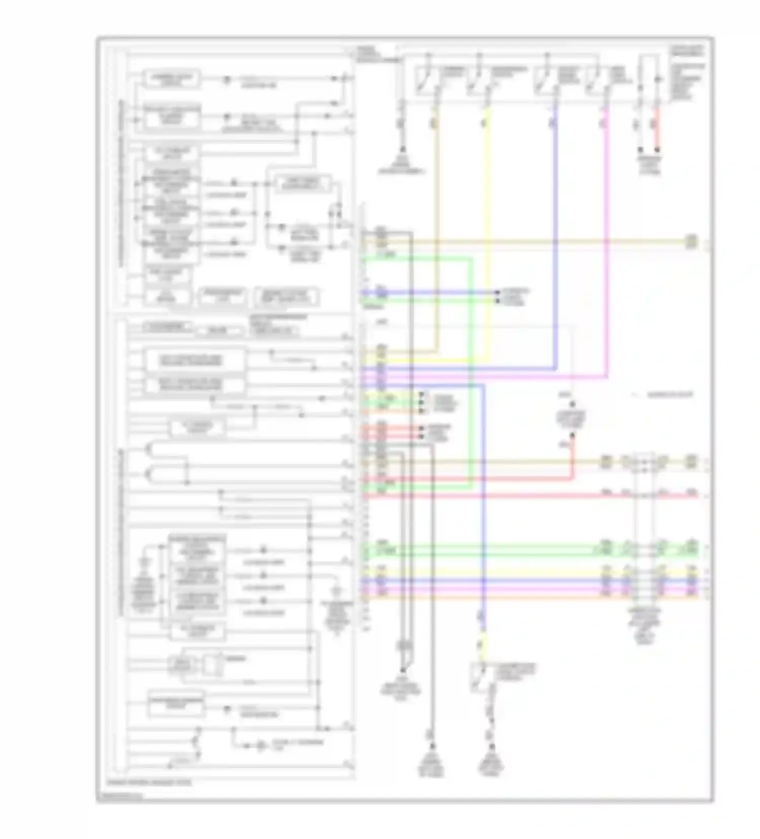 Wiring diagram security indicator blinking circuit for Honda Civic VIII facelift (2008-2011) (3 of 7)