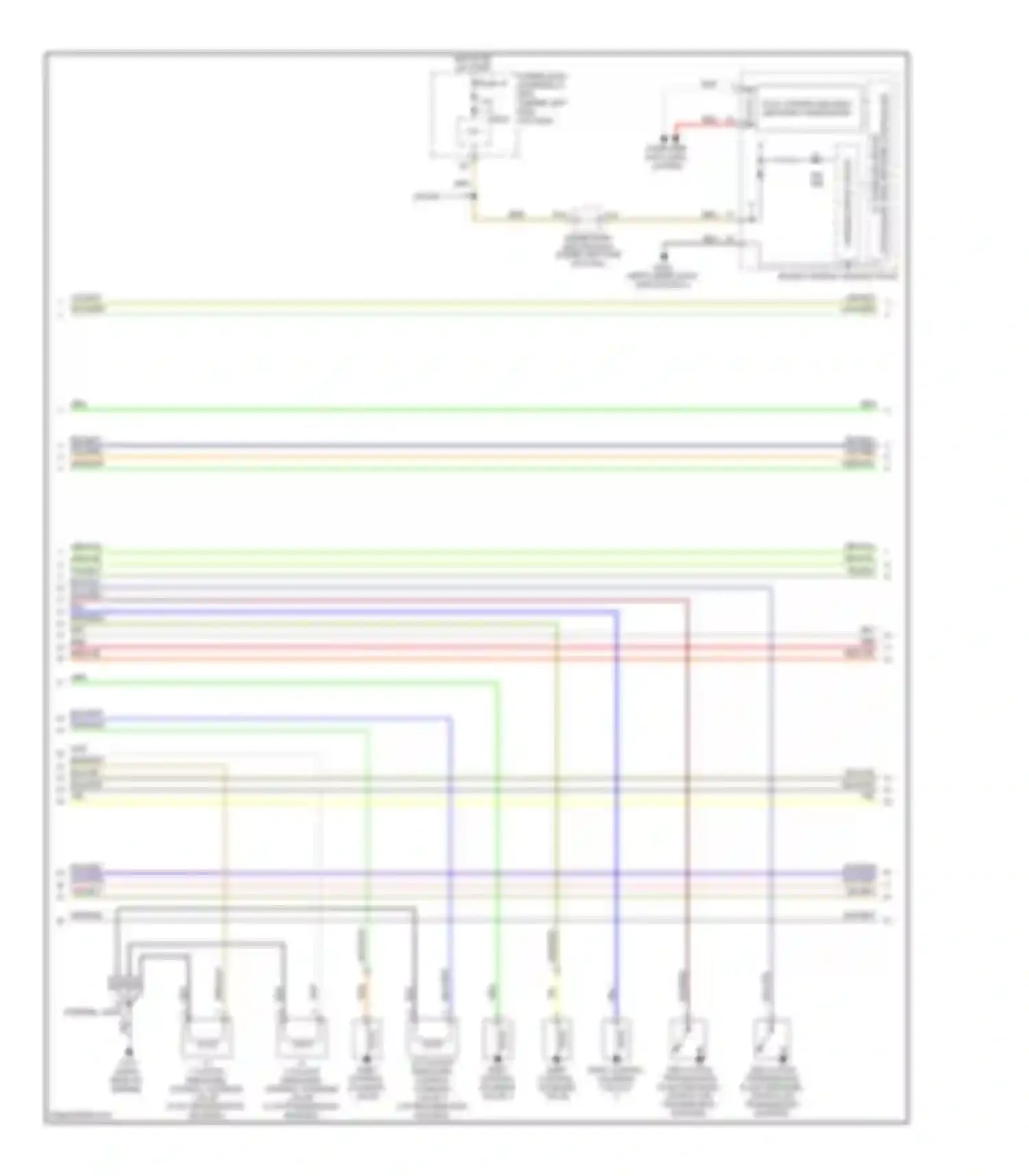 Wiring diagram under-dash fuse/relay box (under left end for Honda Civic VIII facelift (2008-2011) (1 of 2)