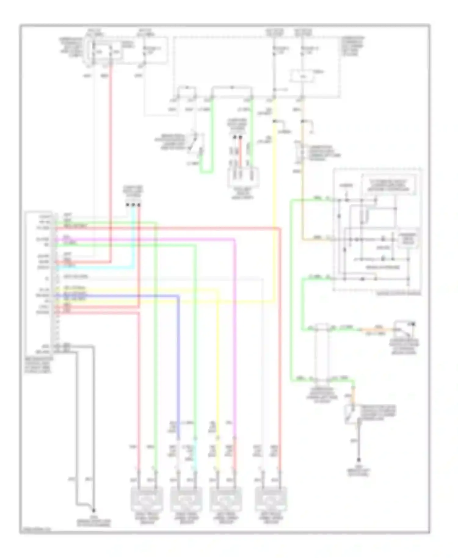 Civic Honda VIII (2005-2009): Anti-lock brakes circuit, except si