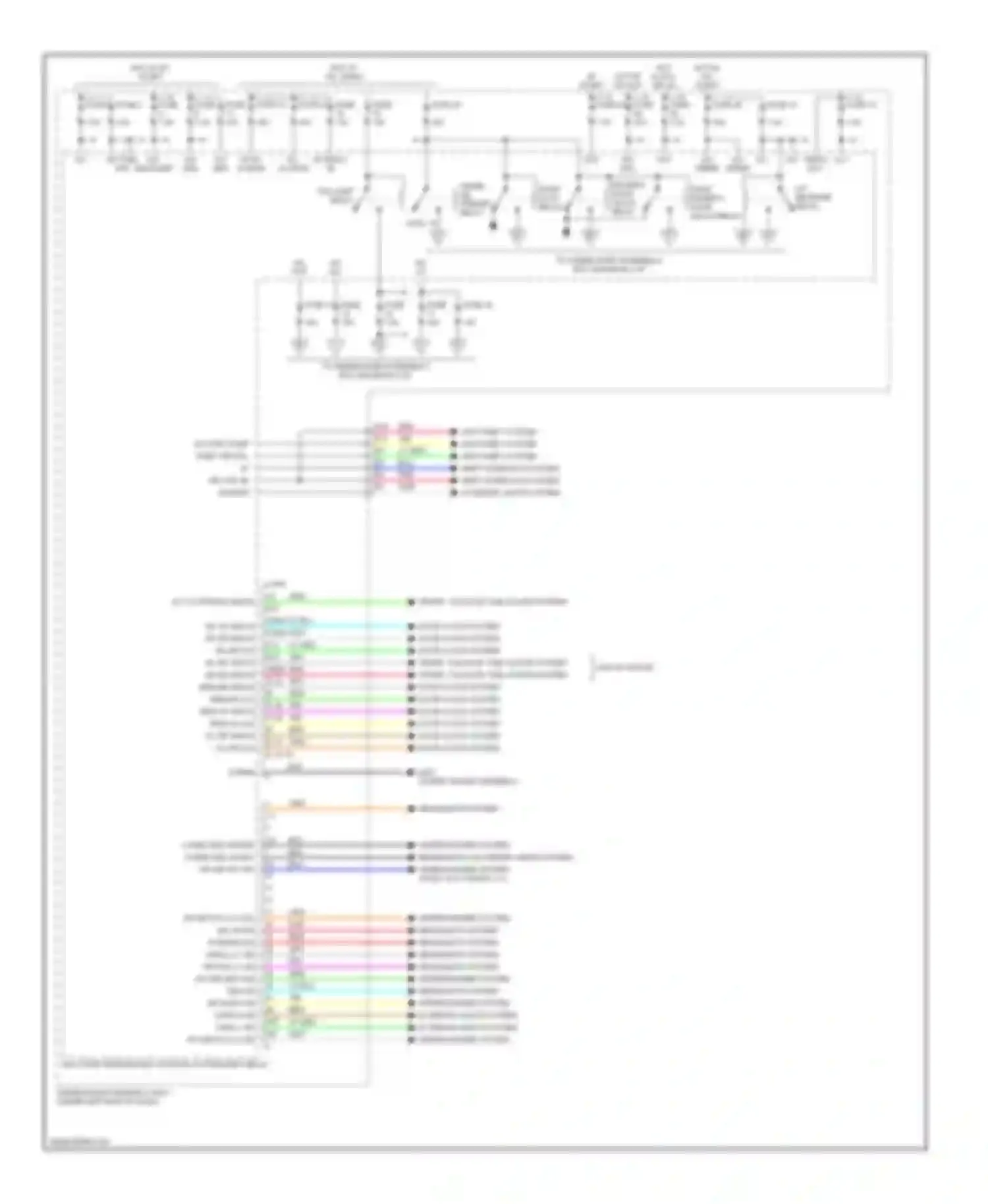 Civic Honda VIII (2005-2009): Body control modules circuit, hybrid (1 of 2)