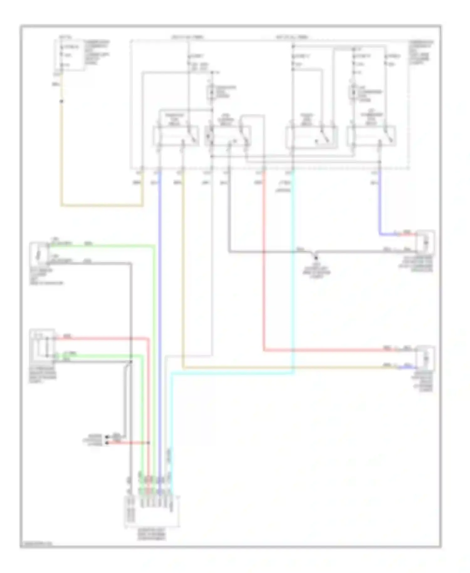 Civic Honda VIII (2005-2009): Cooling fan circuit, except hybrid