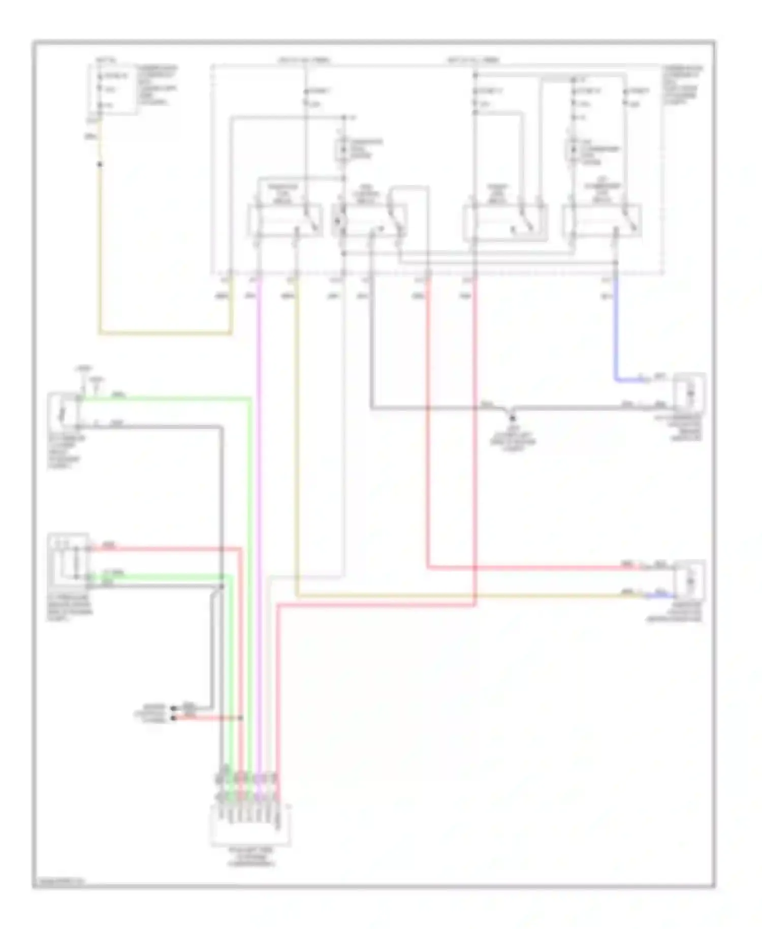 Civic Honda VIII (2005-2009): Cooling fan circuit, hybrid