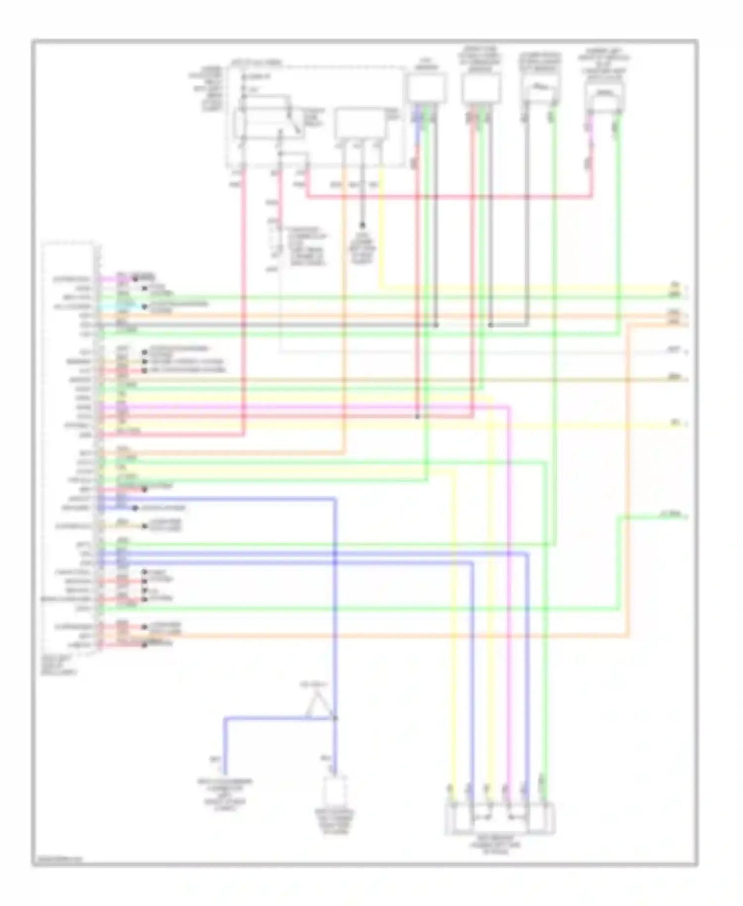 Civic Honda VIII (2005-2009): Wiring diagram engine performance 1.3l (1 of 5)