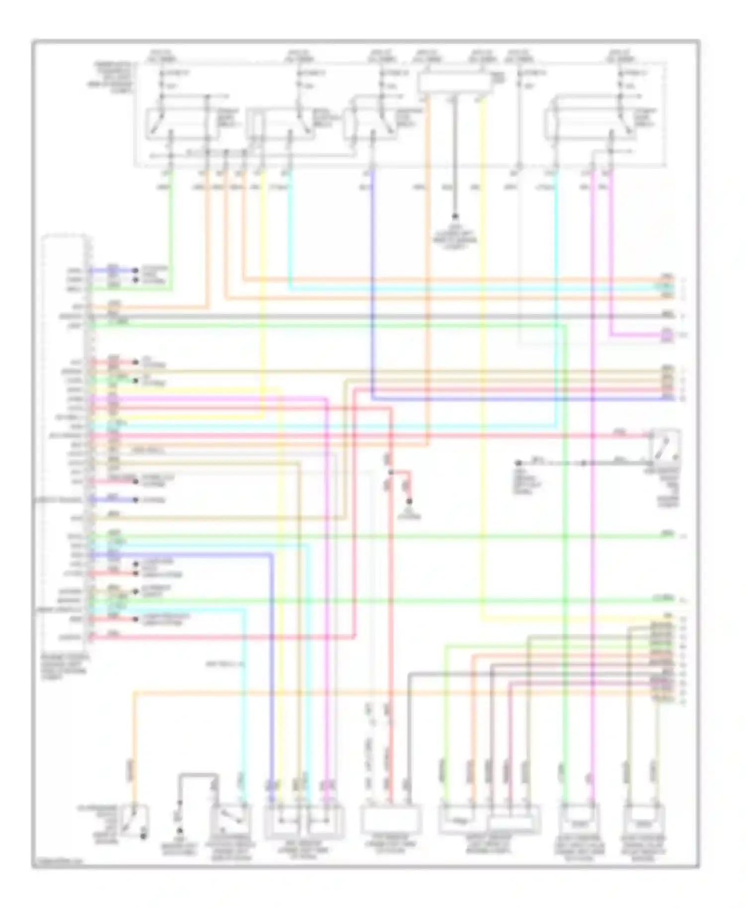 Civic Honda VIII (2005-2009): Wiring diagram engine performance 1.8l (1 of 5)