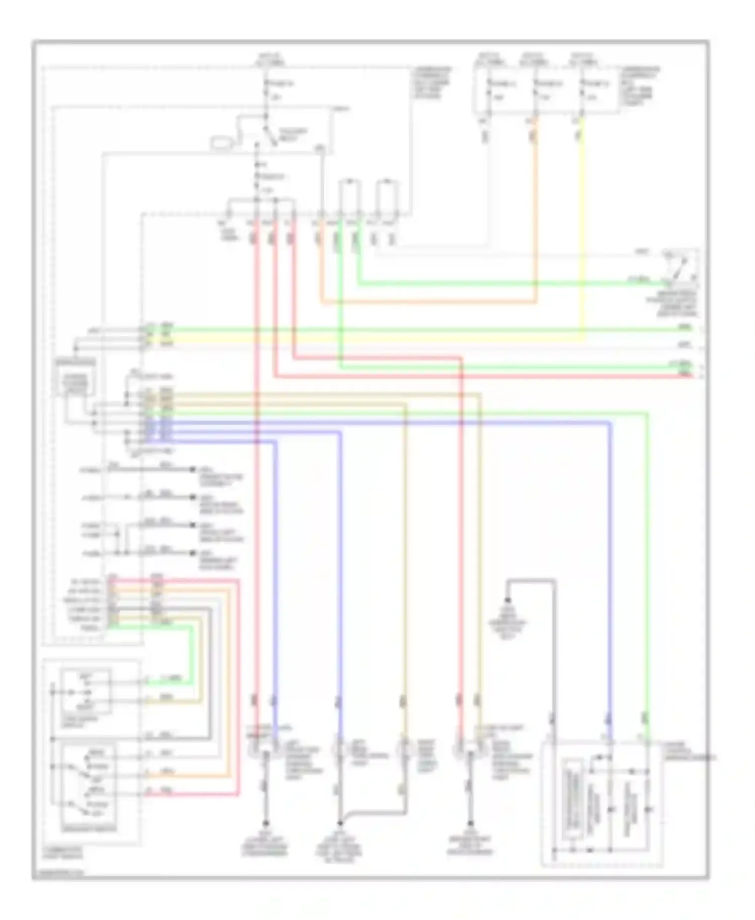 Civic Honda VIII (2005-2009): Exterior lamps circuit, except hybrid (1 of 2)