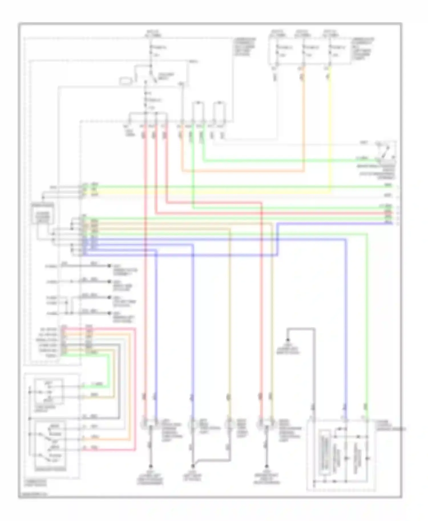 Civic Honda VIII (2005-2009): Exterior lamps circuit, hybrid (1 of 2)