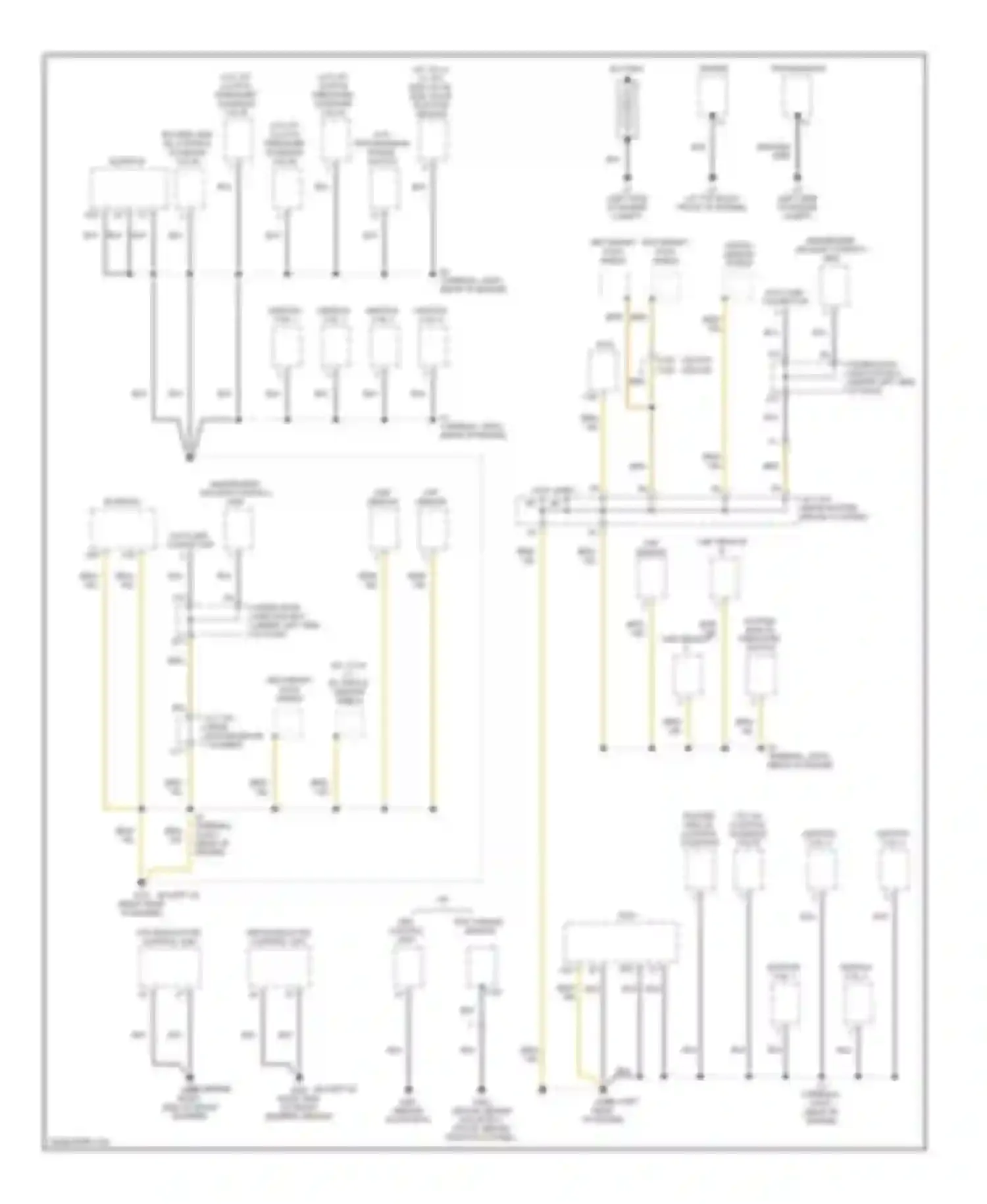 Civic Honda VIII (2005-2009): Ground distribution circuit, except hybrid (1 of 3)