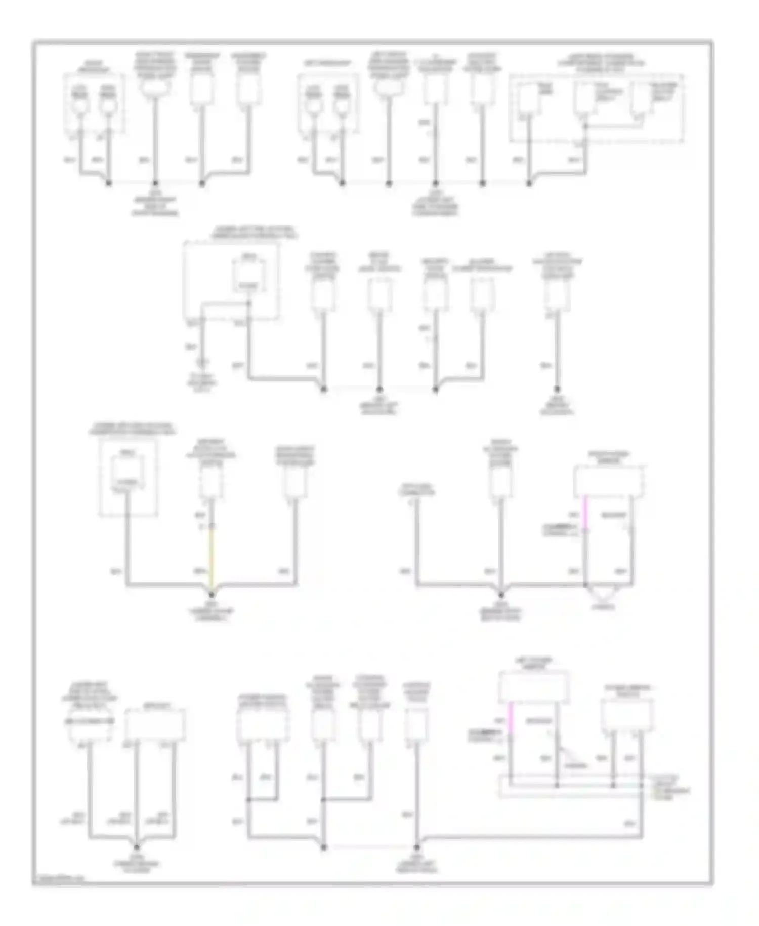 Civic Honda VIII (2005-2009): Ground distribution circuit, hybrid (2 of 3)