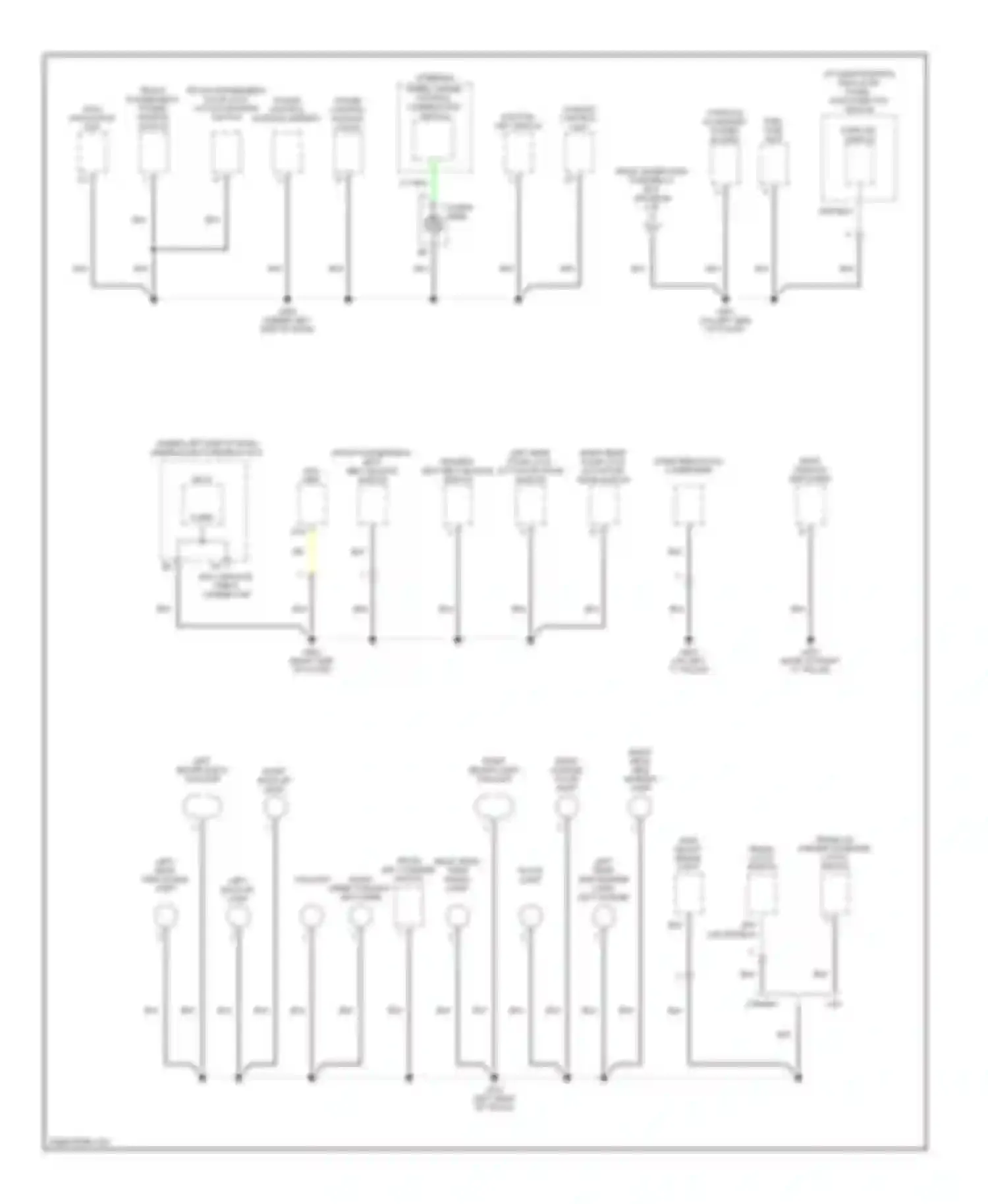 Civic Honda VIII (2005-2009): Ground distribution circuit, hybrid (3 of 3)