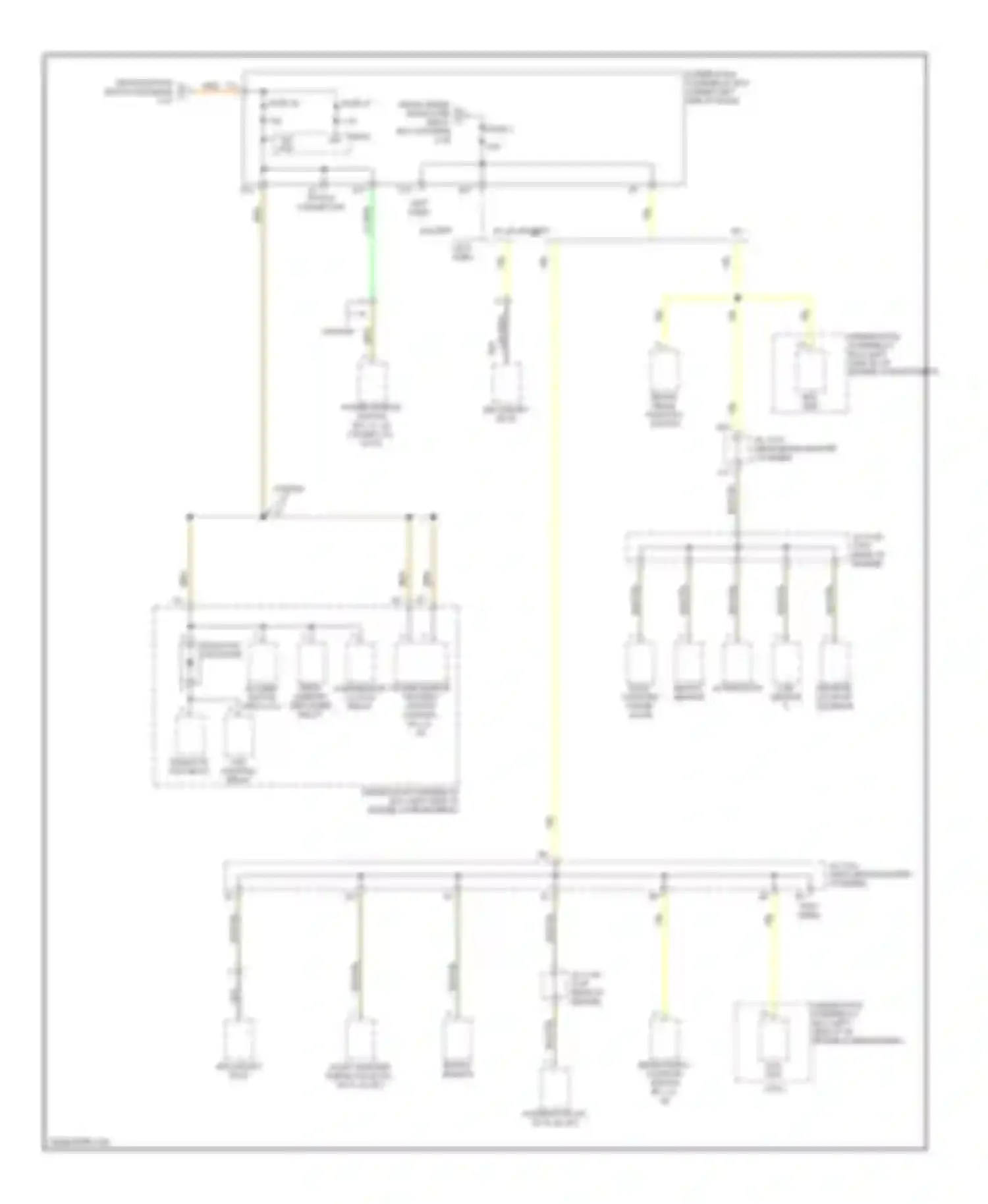 Civic Honda VIII (2005-2009): Power distribution circuit, except hybrid (3 of 3)