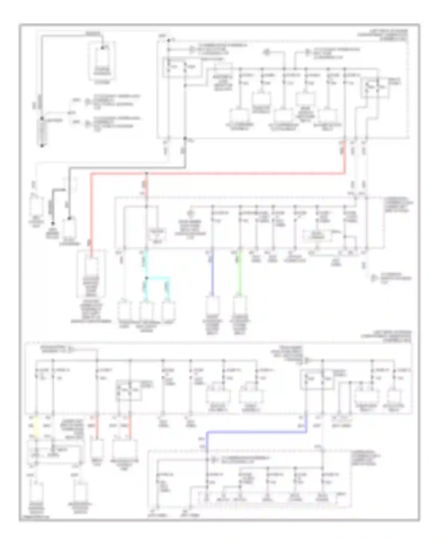 Civic Honda VIII (2005-2009): Power distribution circuit, hybrid (1 of 3)