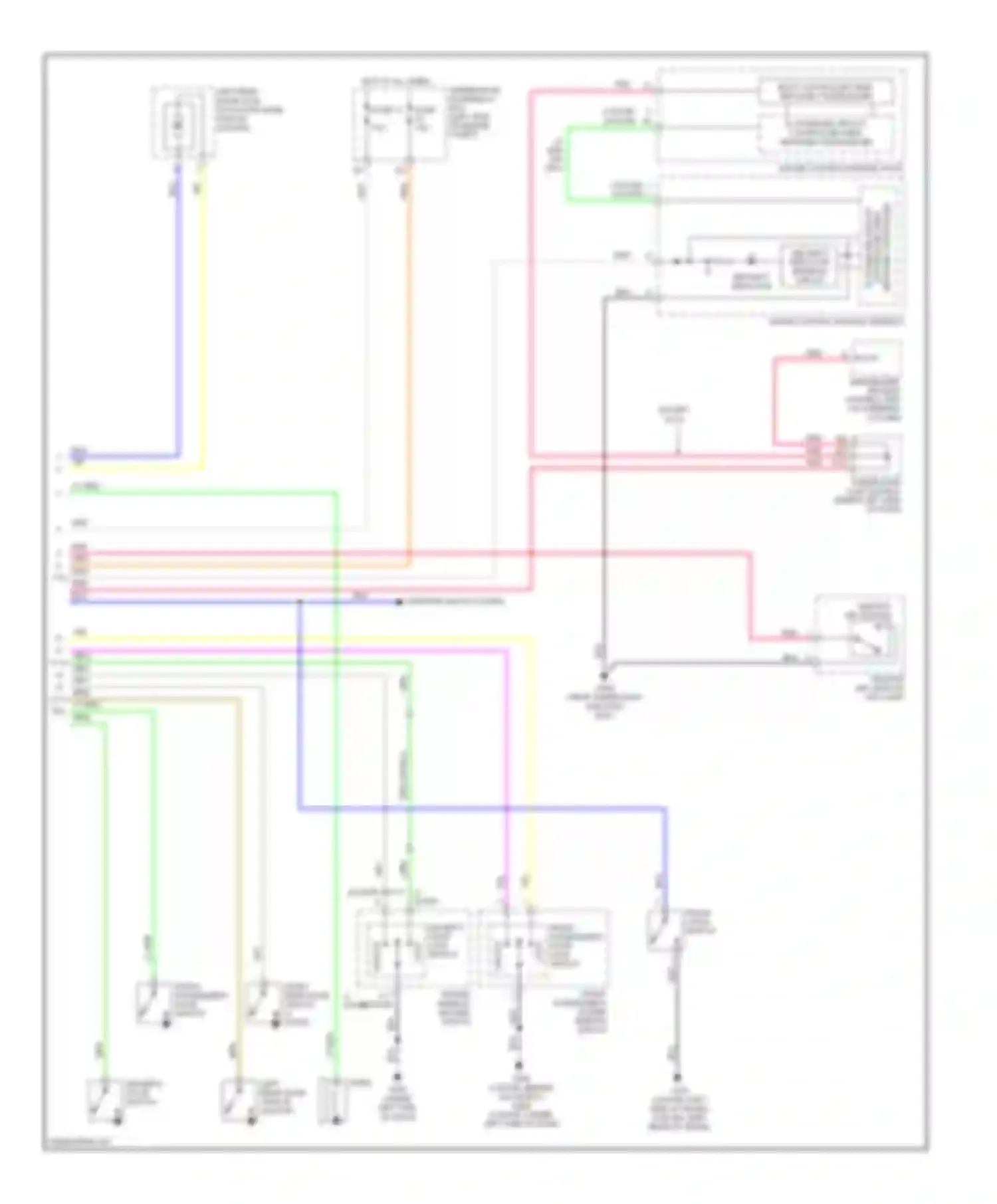 Civic Honda VIII (2005-2009): Power door locks circuit, except hybrid canada (2 of 2)
