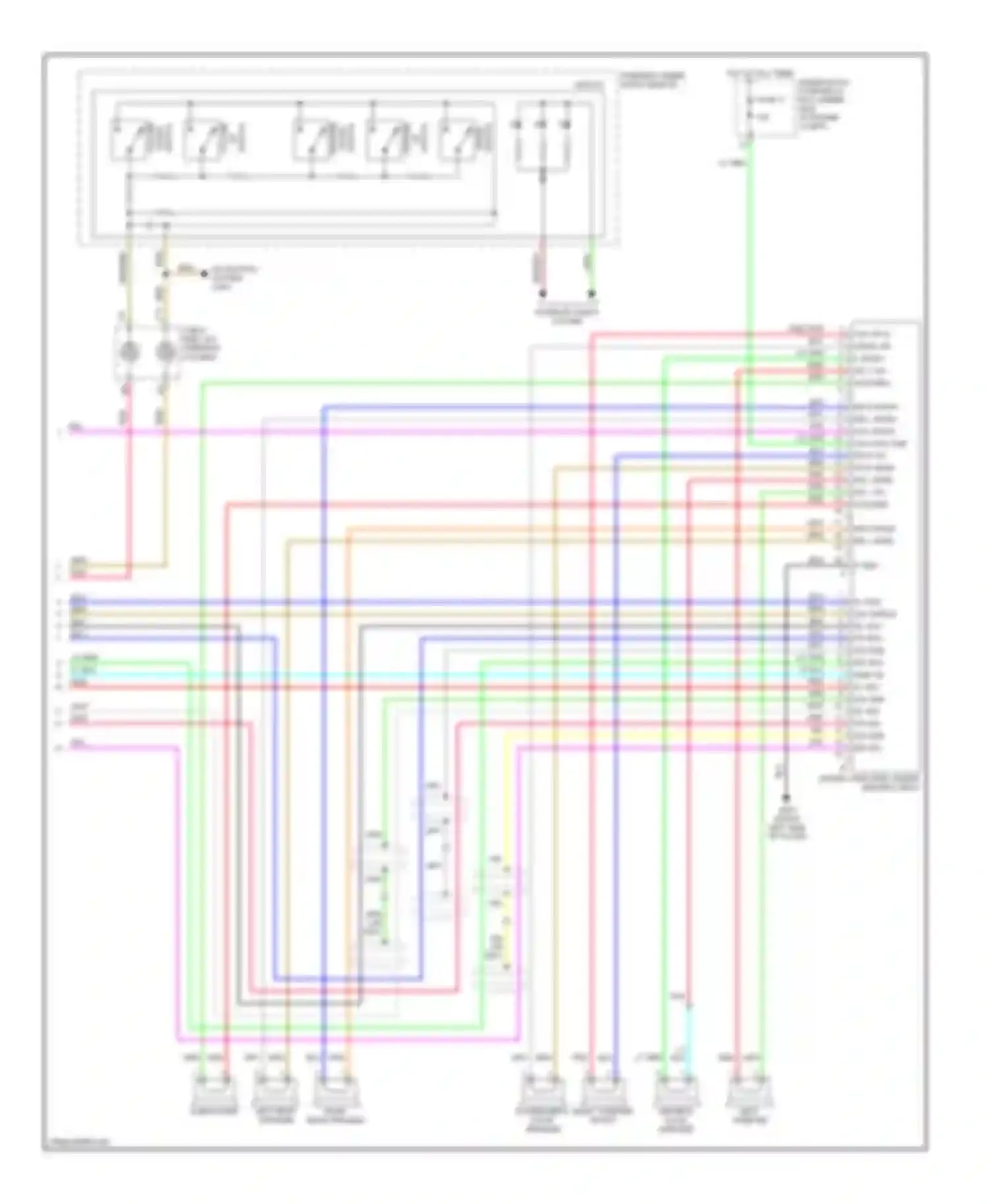 Civic Honda VIII (2005-2009): Radio circuit, si 4 door (2 of 2)