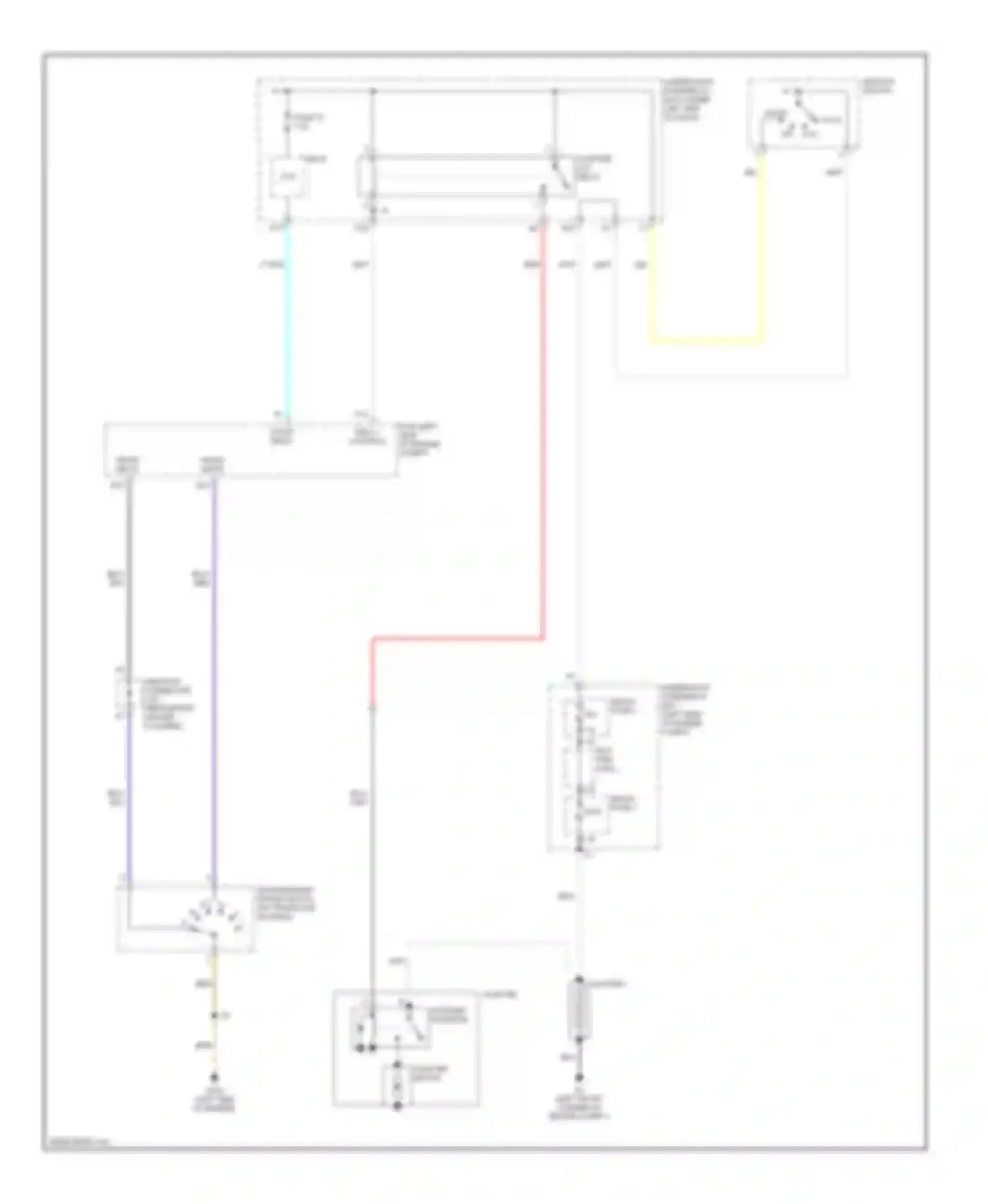 Civic Honda VIII (2005-2009): Starting circuit, a/t hybrid