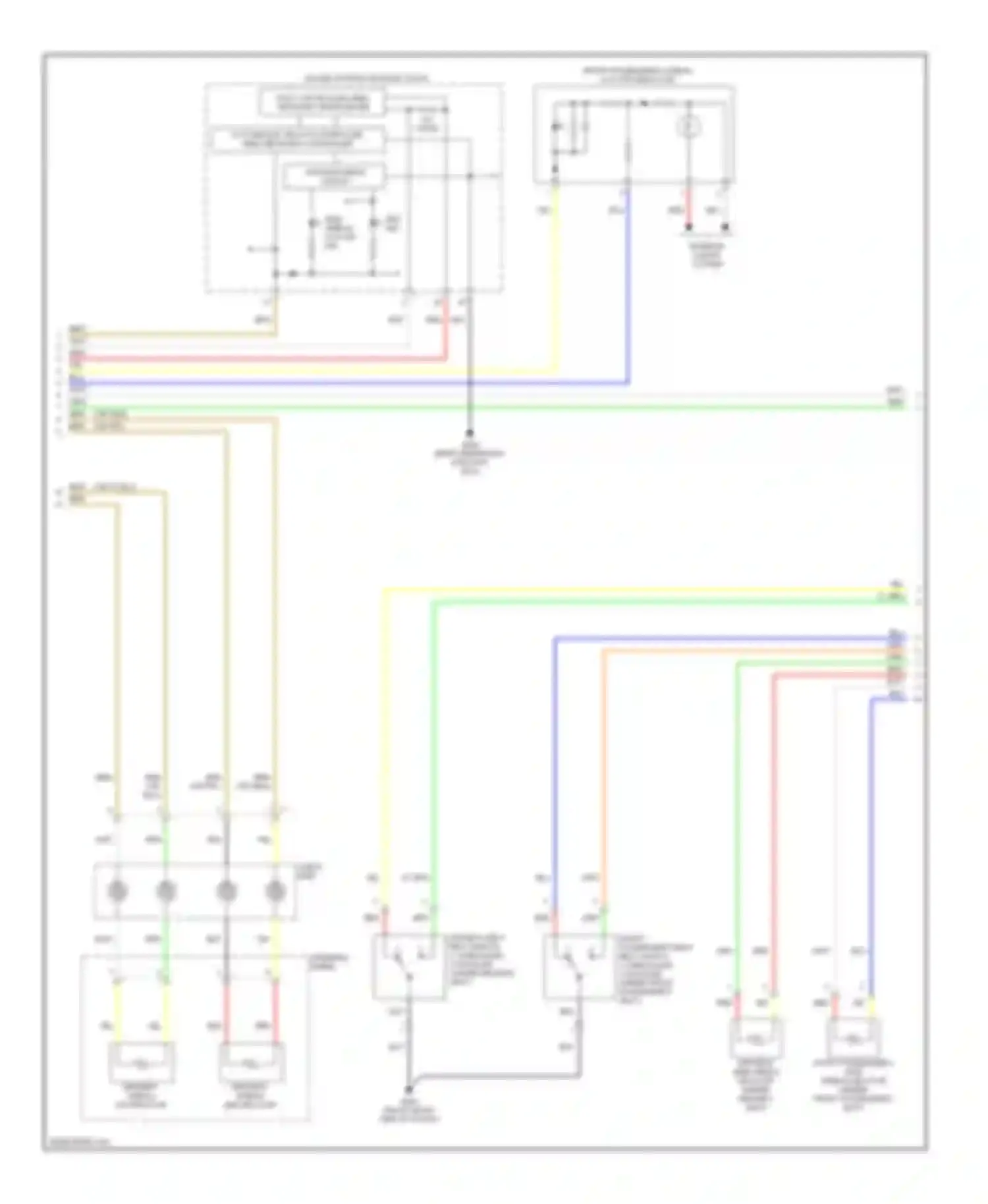 Civic Honda VIII (2005-2009): Supplemental restraints circuit, except hybrid (2 of 4)