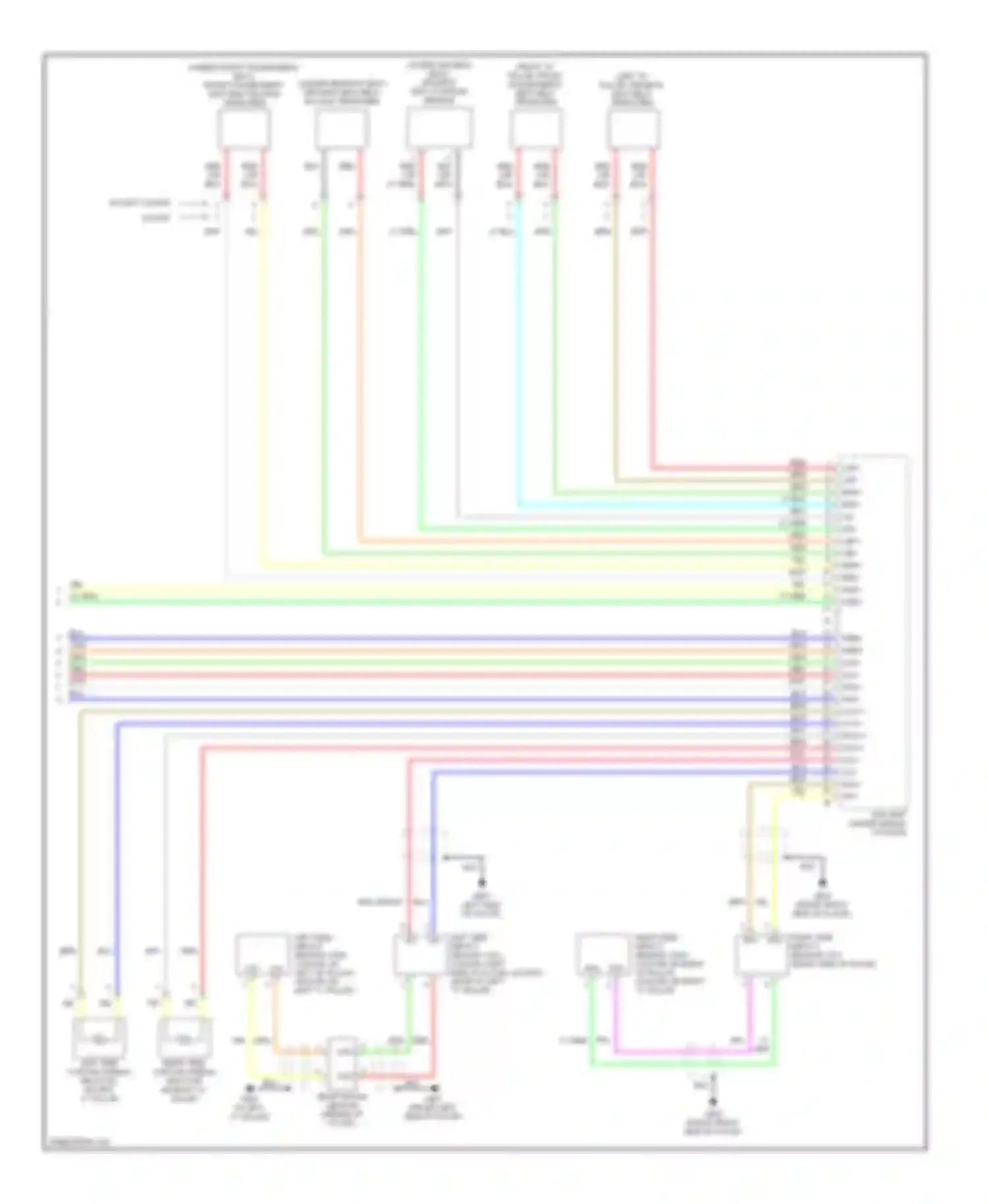 Civic Honda VIII (2005-2009): Supplemental restraints circuit, except hybrid (4 of 4)