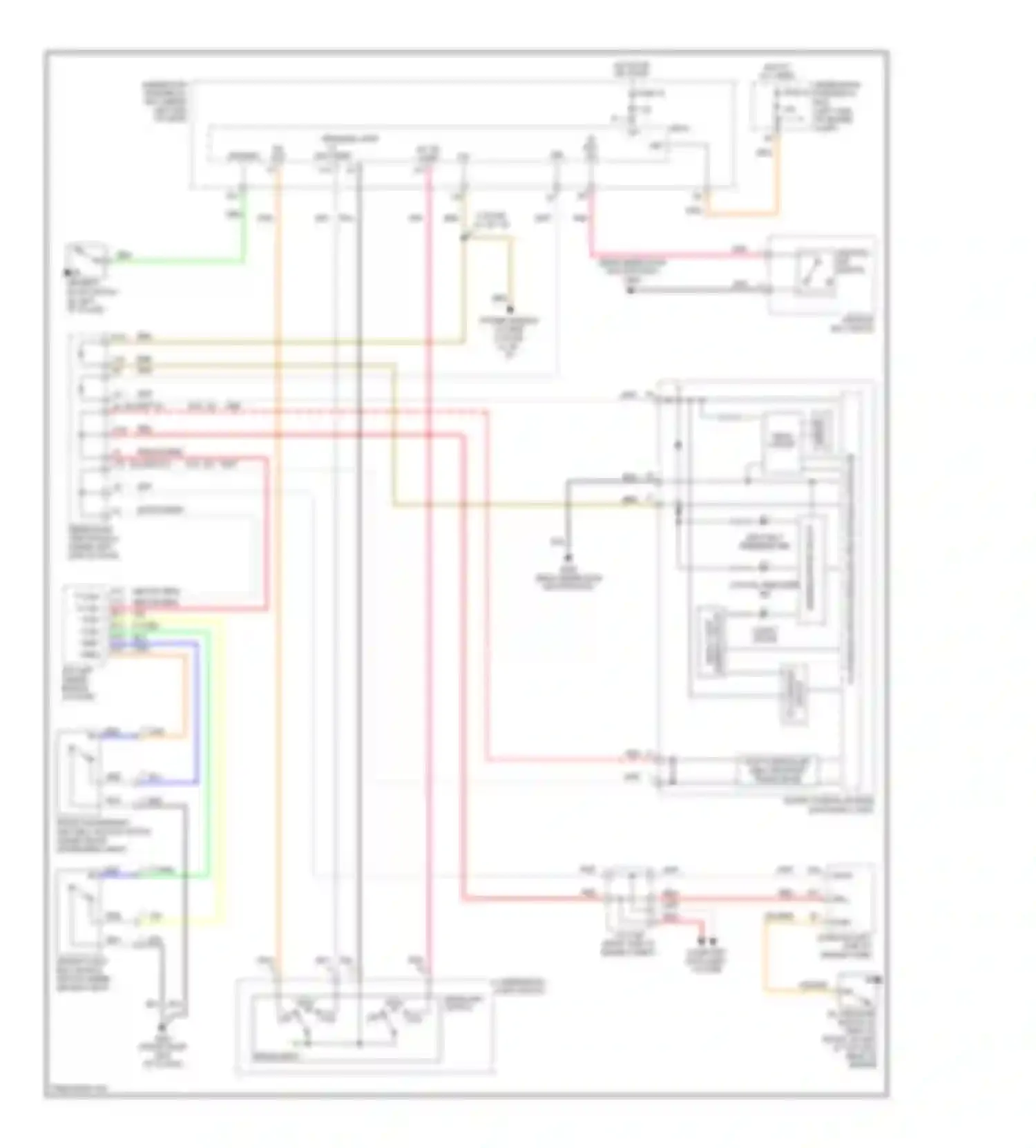 Civic Honda VIII (2005-2009): Warning systems circuit, except hybrid