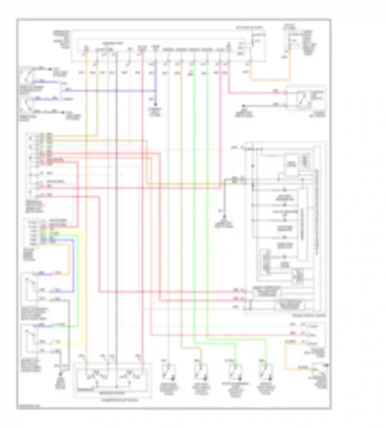 Civic Honda VIII (2005-2009): Warning systems circuit, hybrid