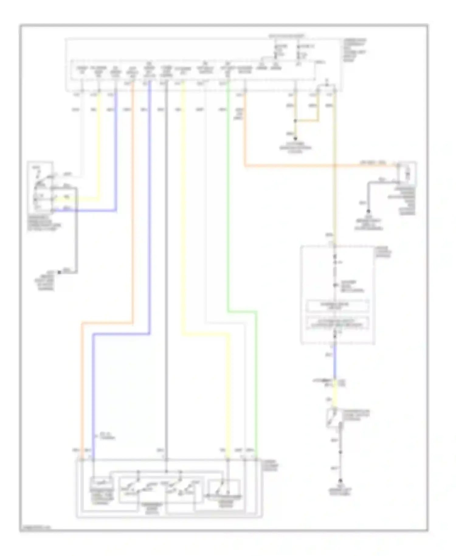 Civic Honda VIII (2005-2009): Front wiper/washer circuit, except hybrid