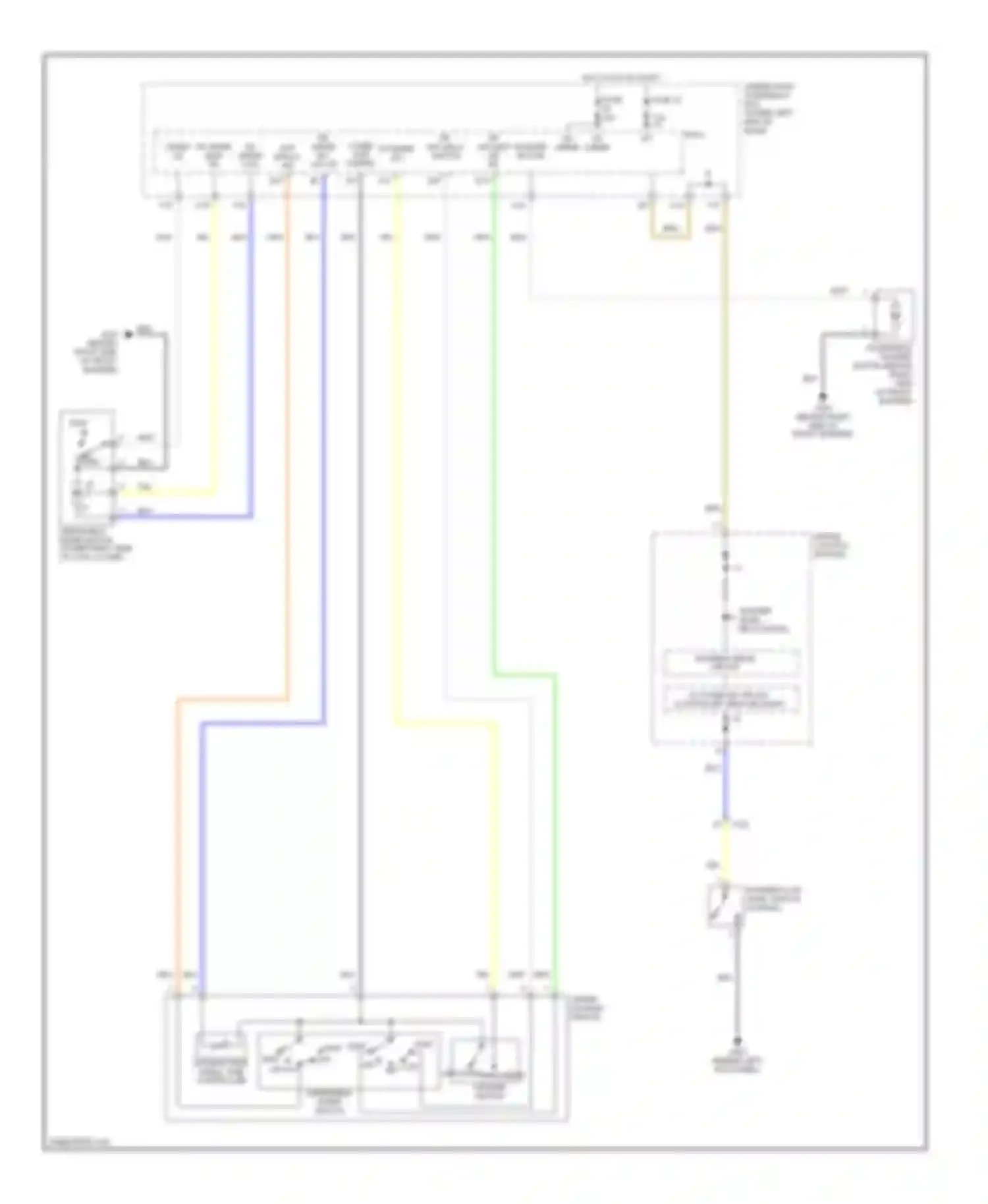 Civic Honda VIII (2005-2009): Front wiper/washer circuit, hybrid