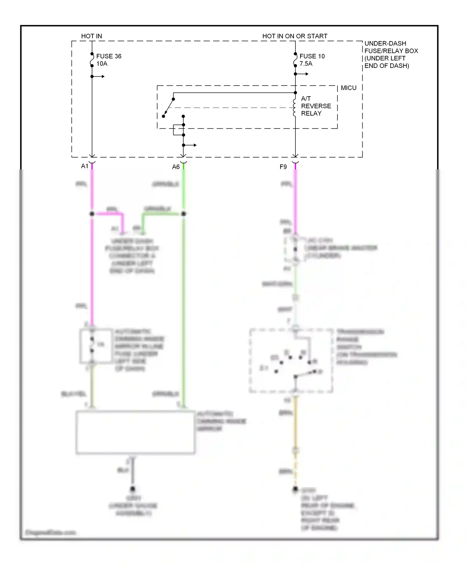 Wiring diagram +2 -1 for Honda Civic VIII (2005-2009) (2 of 4)