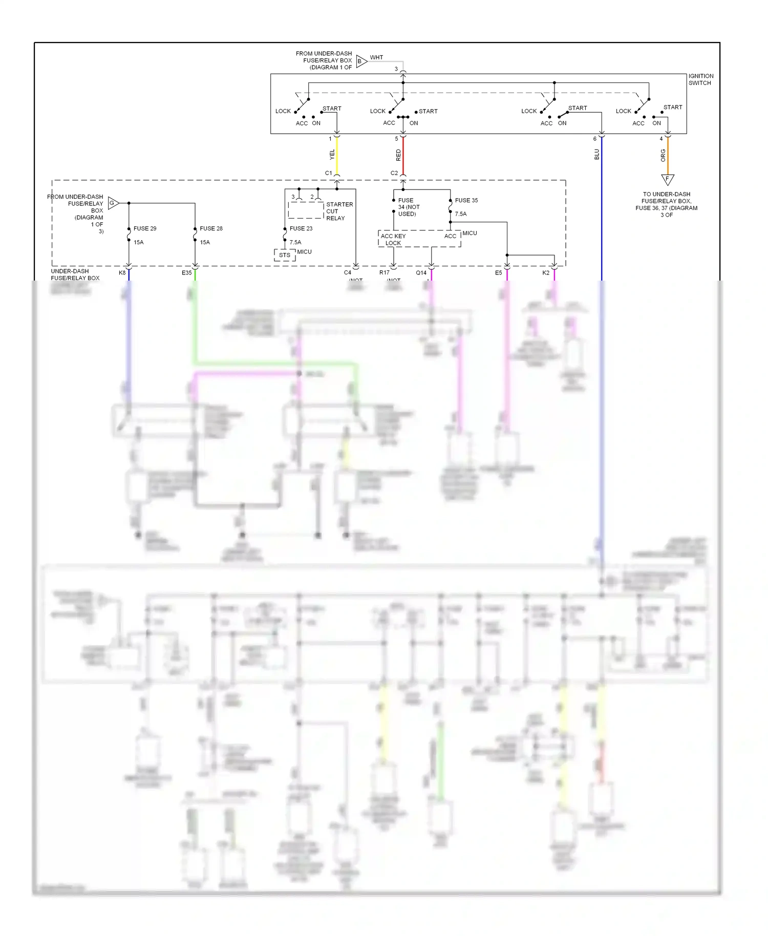 Wiring diagram 4-dr for Honda Civic VIII (2005-2009) (3 of 3)