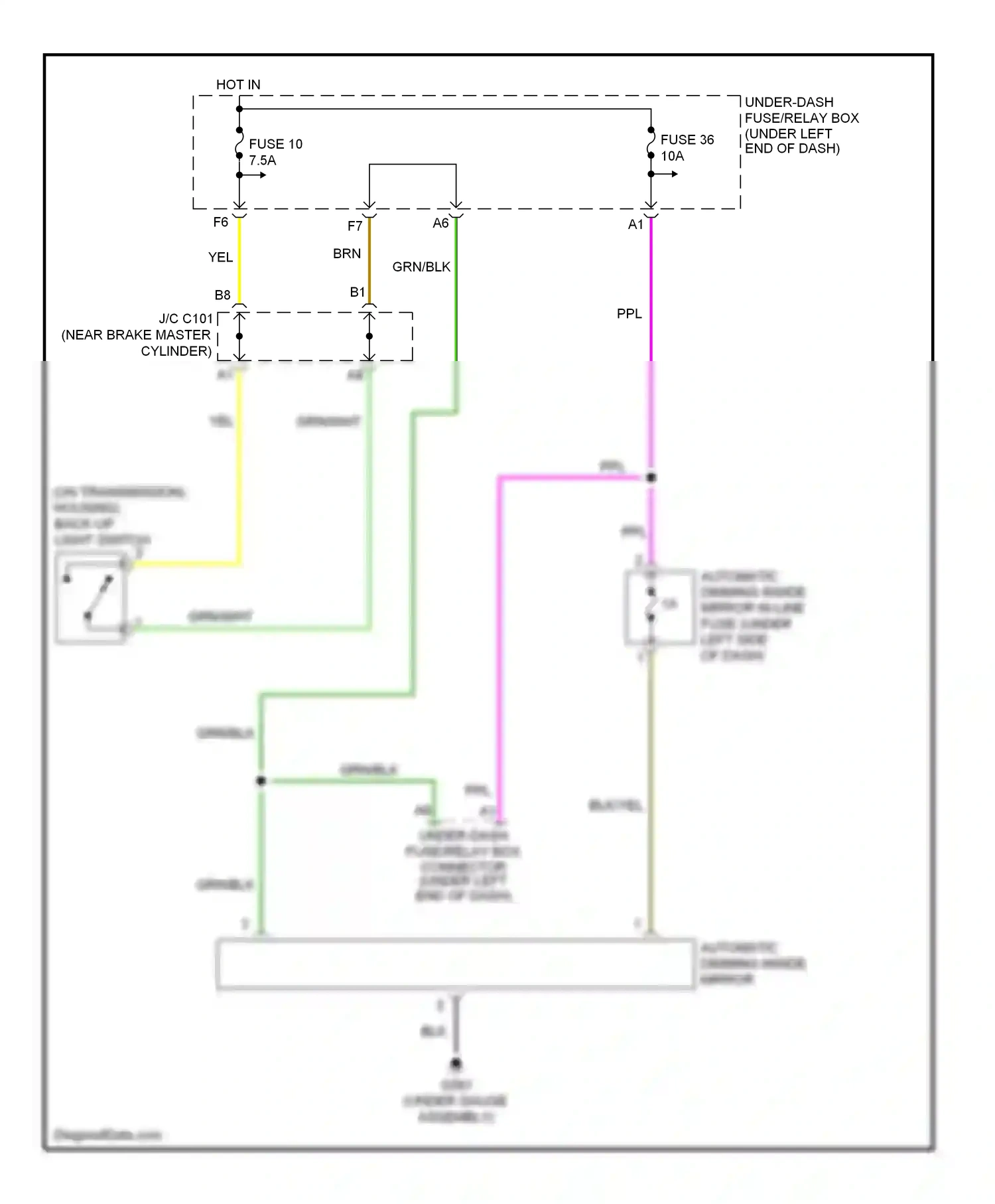 Wiring diagram blk for Honda Civic VIII (2005-2009) (103 of 153)