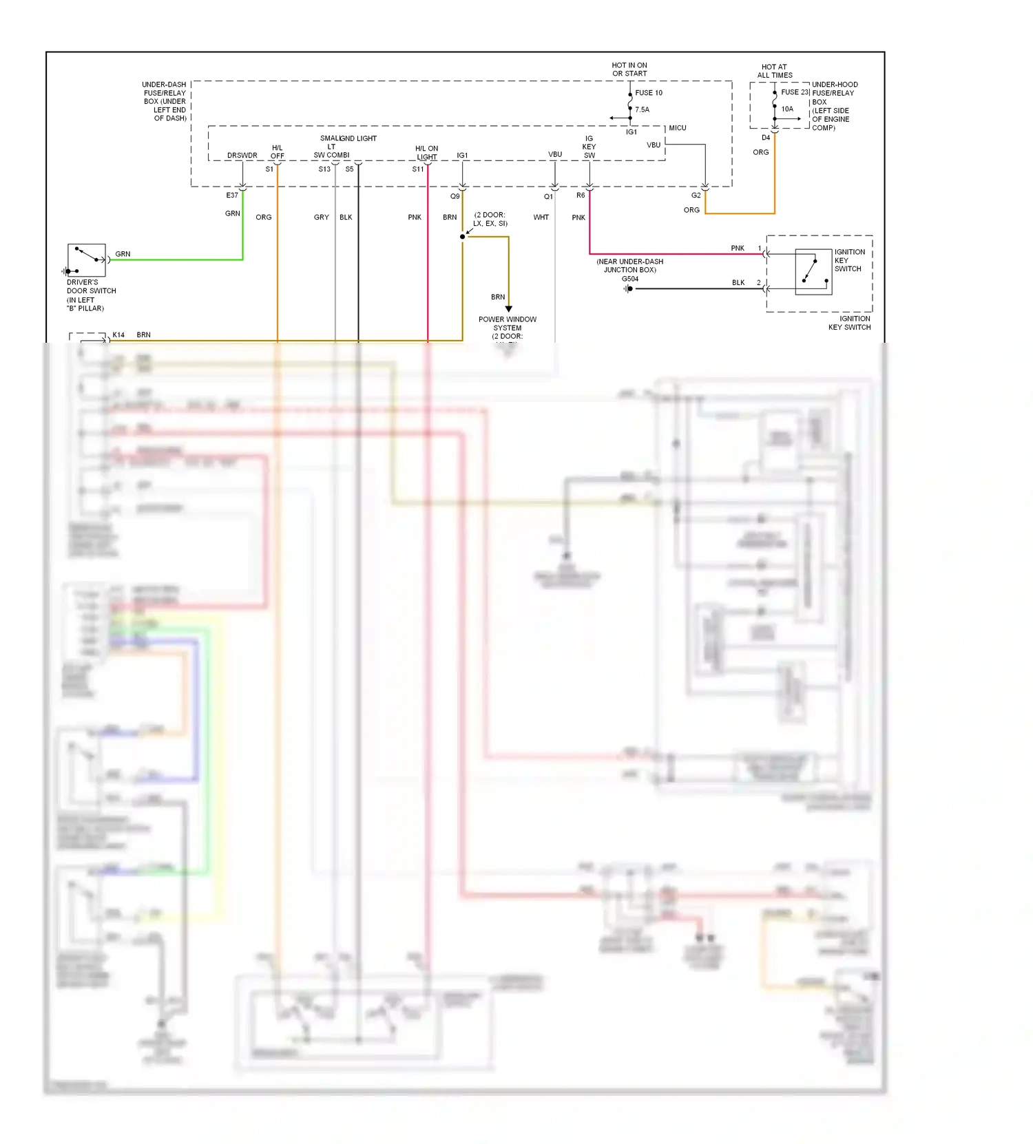 Wiring diagram blk for Honda Civic VIII (2005-2009) (153 of 153)