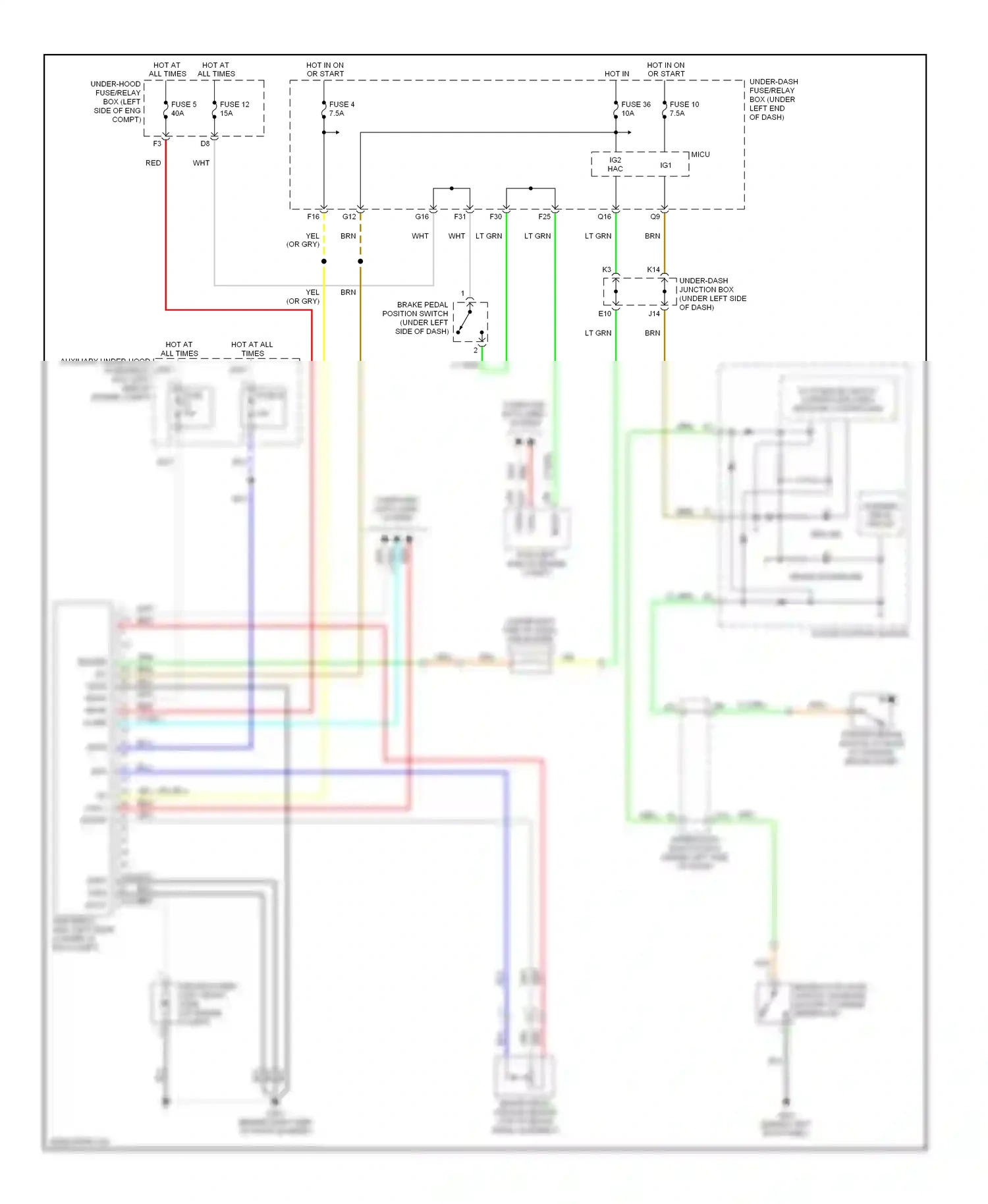 Wiring diagram blu for Honda Civic VIII (2005-2009) (1 of 122)