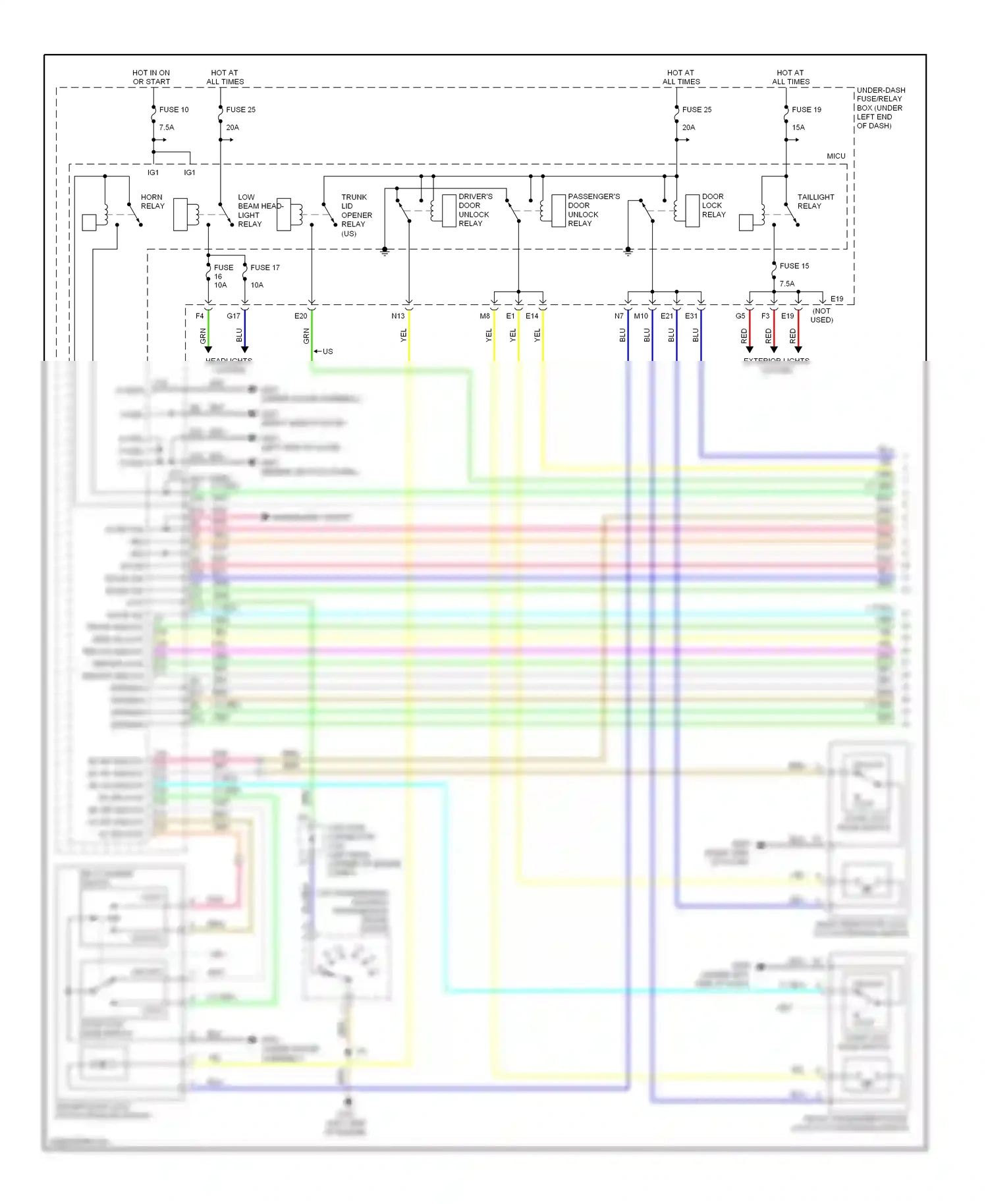 Wiring diagram blu for Honda Civic VIII (2005-2009) (19 of 122)