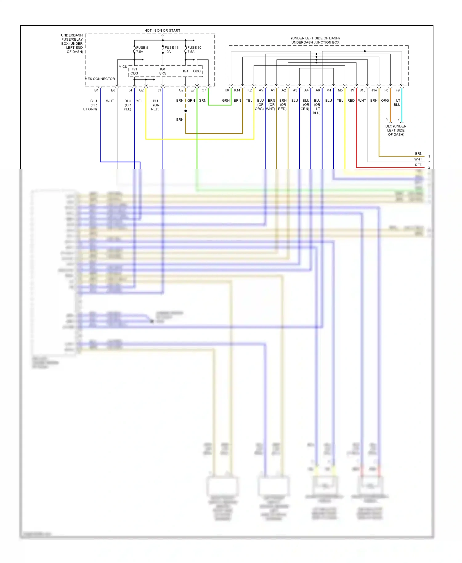 Wiring diagram blu for Honda Civic VIII (2005-2009) (117 of 122)