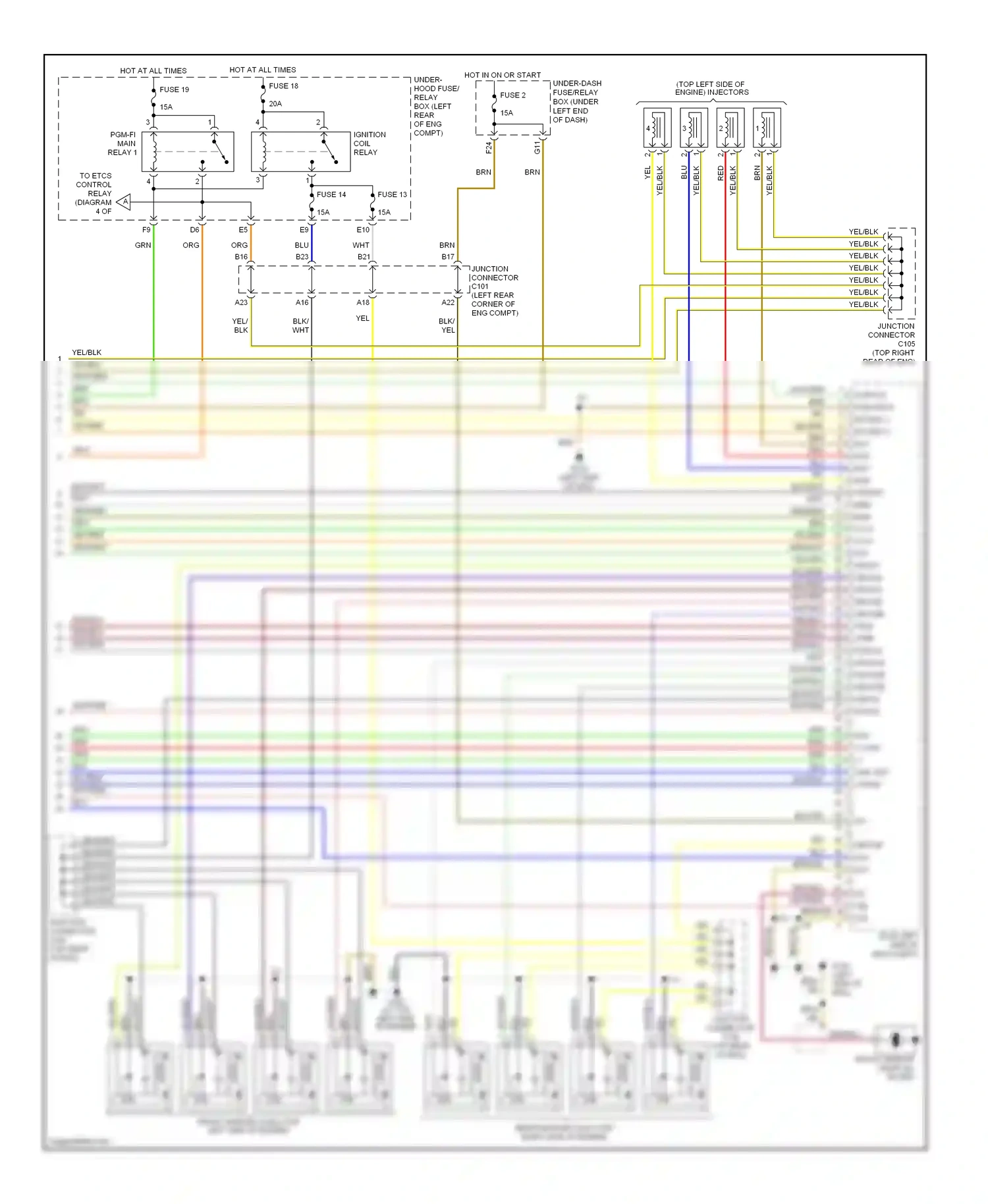 Wiring diagram blu for Honda Civic VIII (2005-2009) (33 of 122)