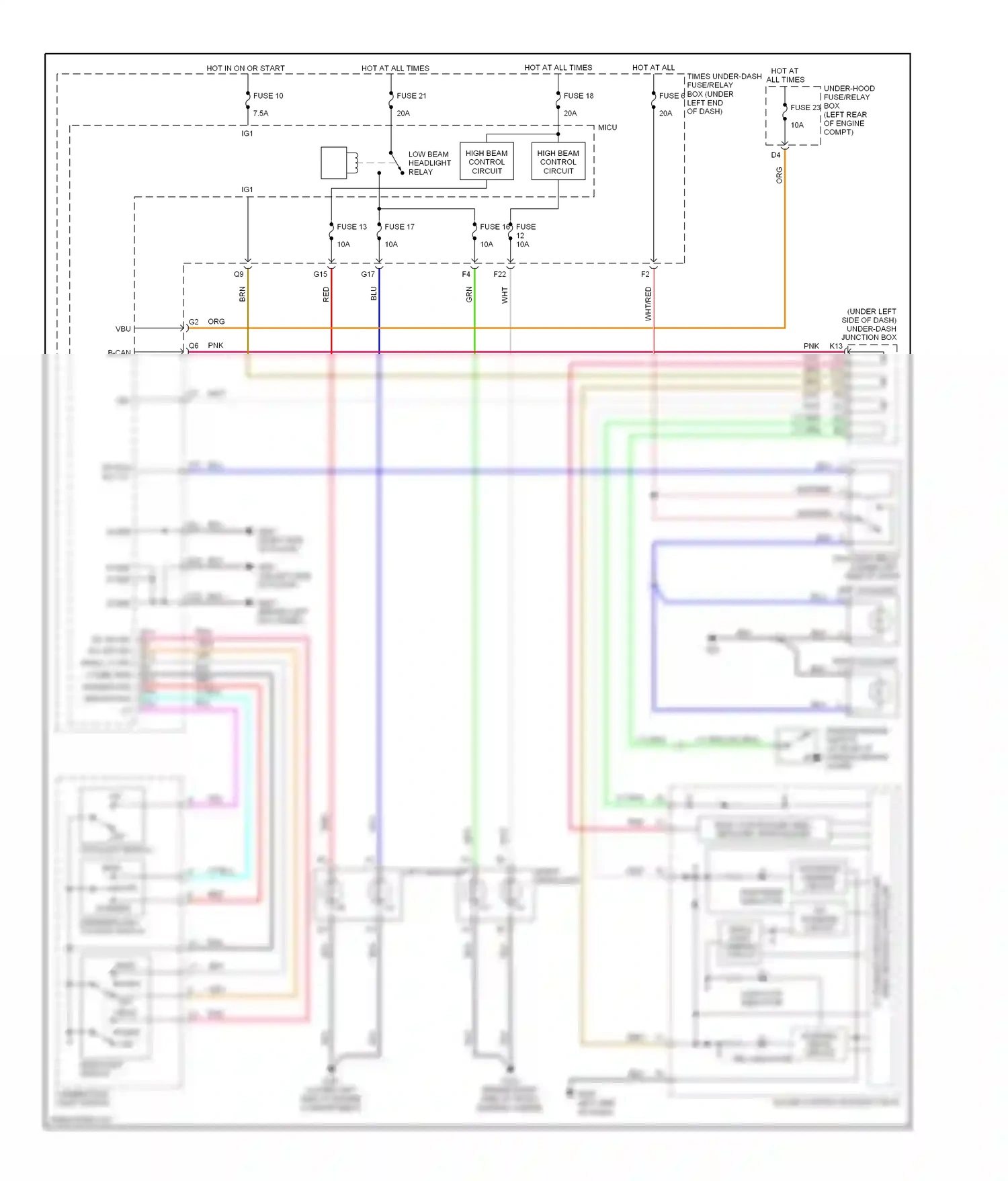 Wiring diagram body controller area network transceiver for Honda Civic VIII (2005-2009) (5 of 11)