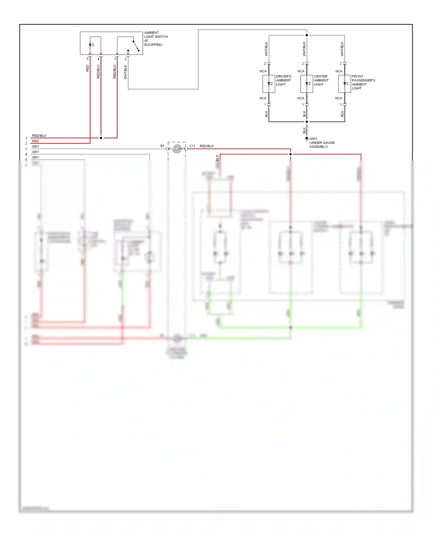 Wiring diagram cruise control combination switch for Honda Civic VIII (2005-2009) (6 of 7)