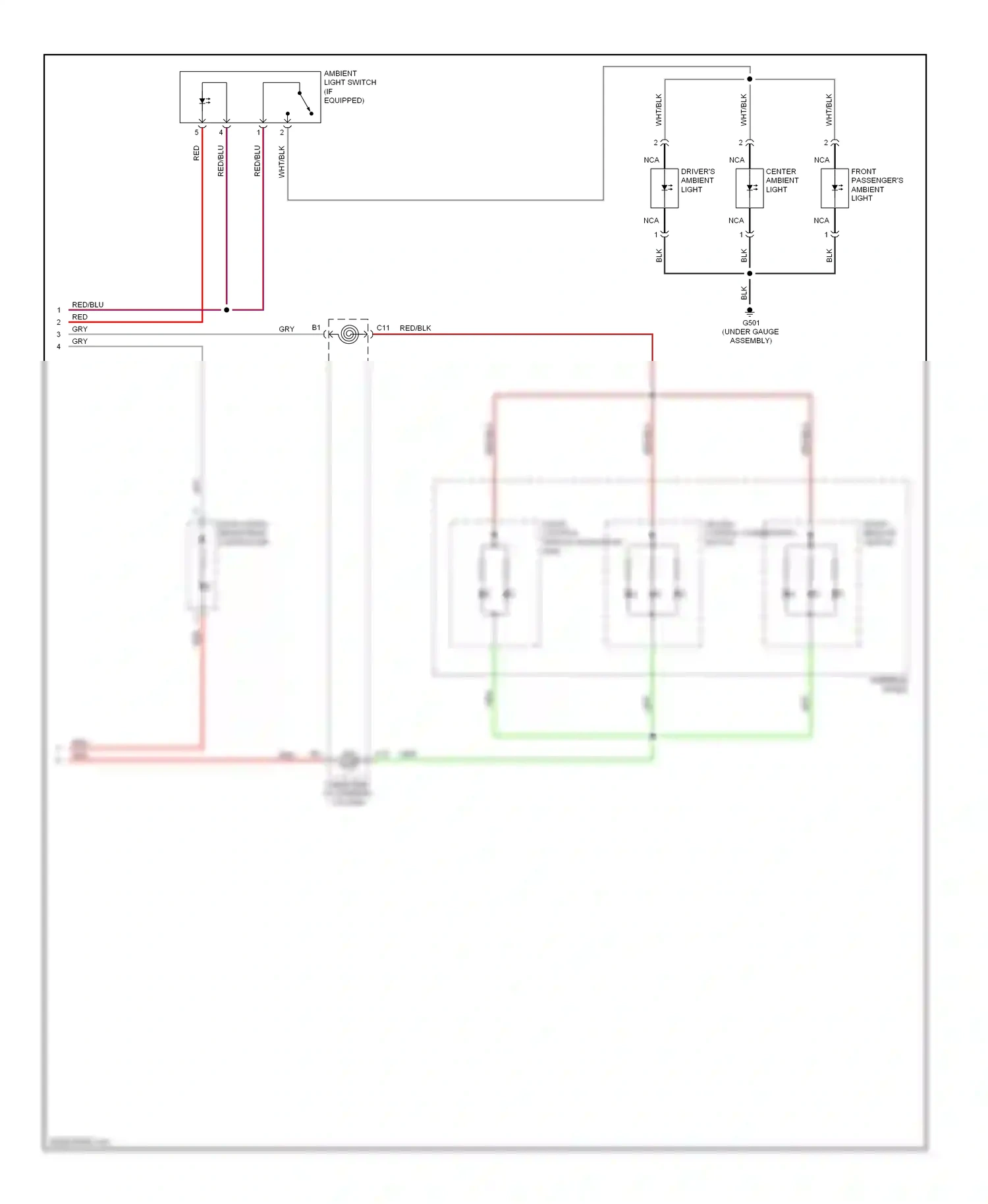 Wiring diagram dash lights brightness controller for Honda Civic VIII (2005-2009) (3 of 3)