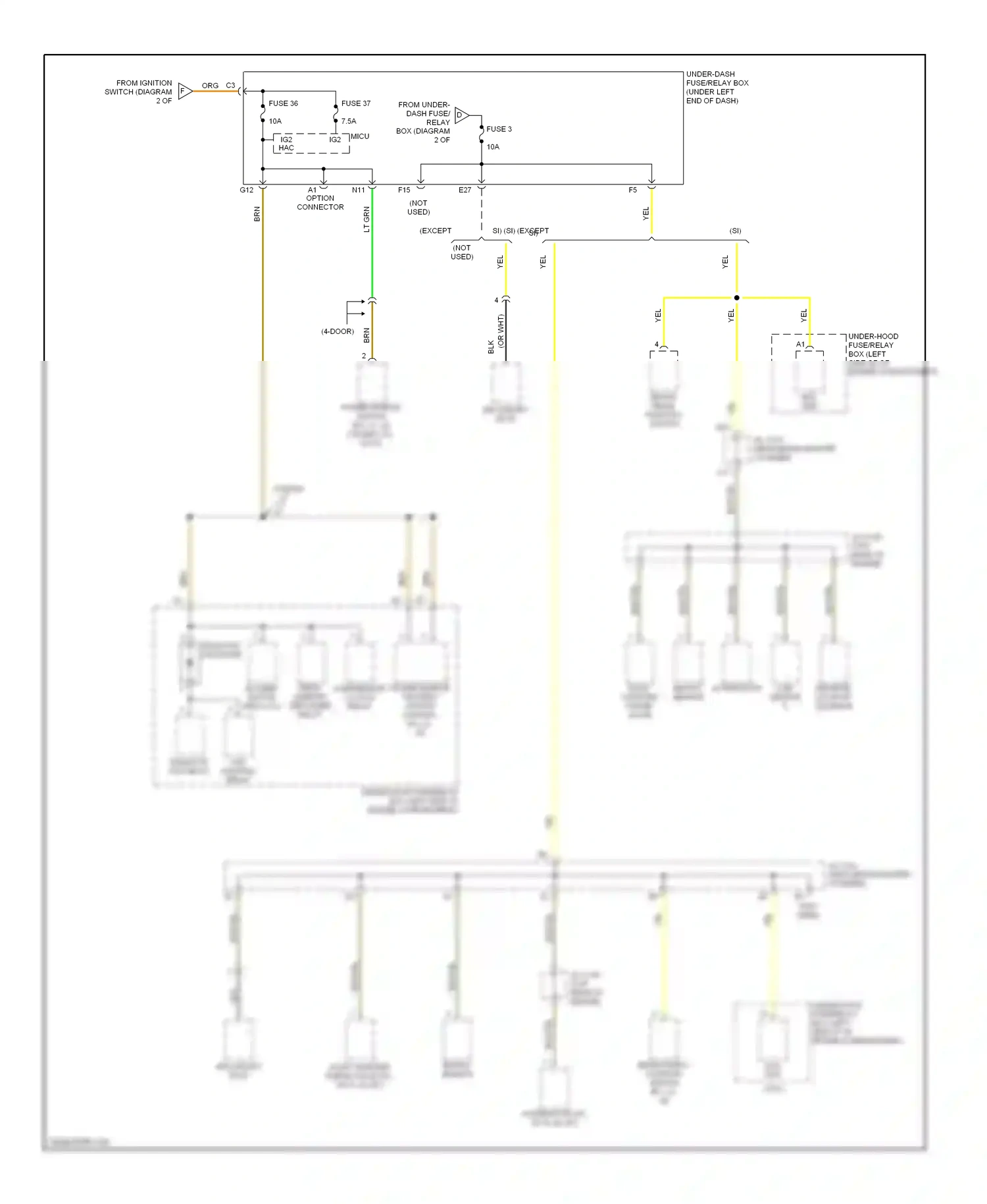 Wiring diagram eld unit for Honda Civic VIII (2005-2009) (3 of 7)