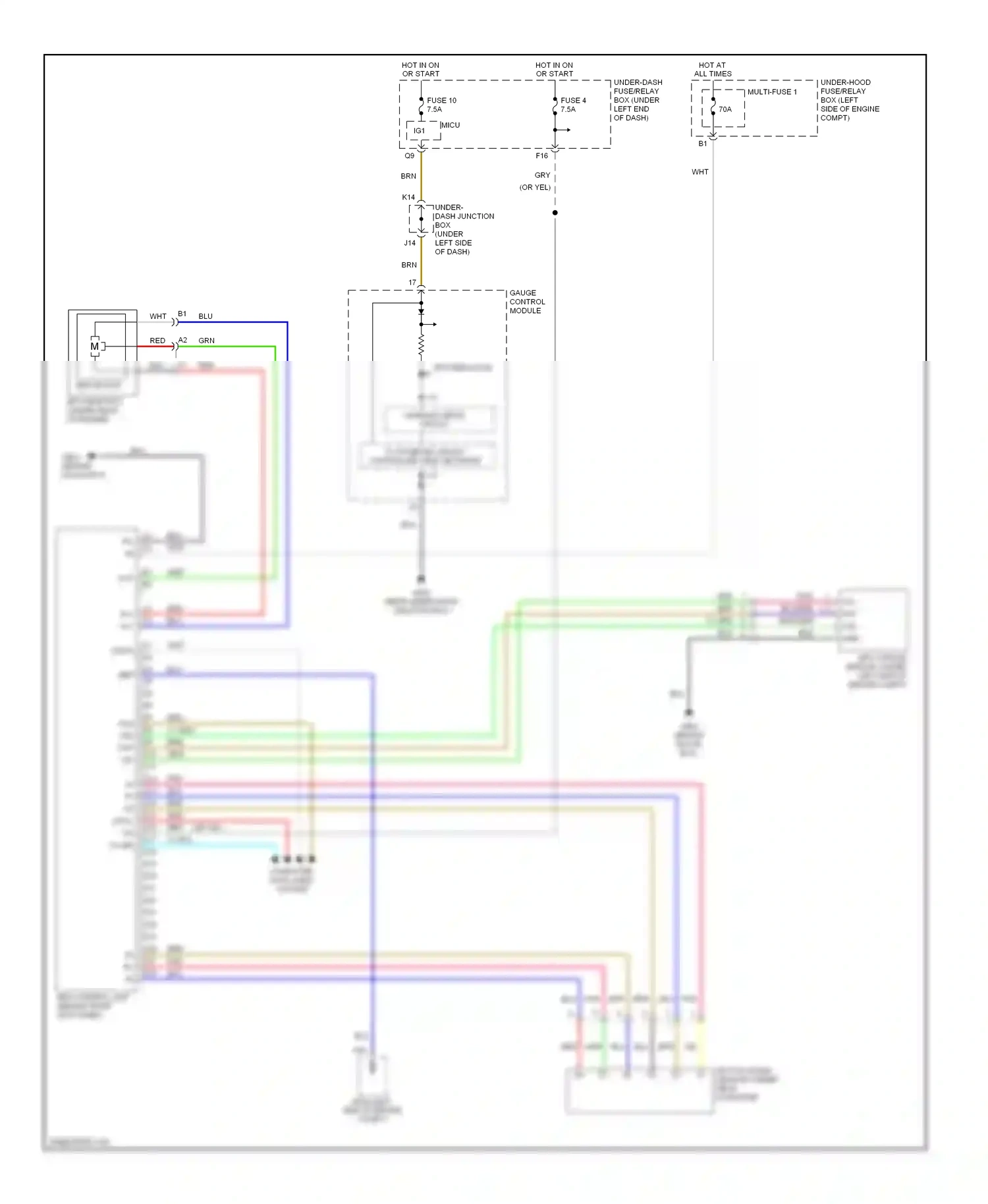 Wiring diagram eps indicator for Honda Civic VIII (2005-2009) (2 of 2)