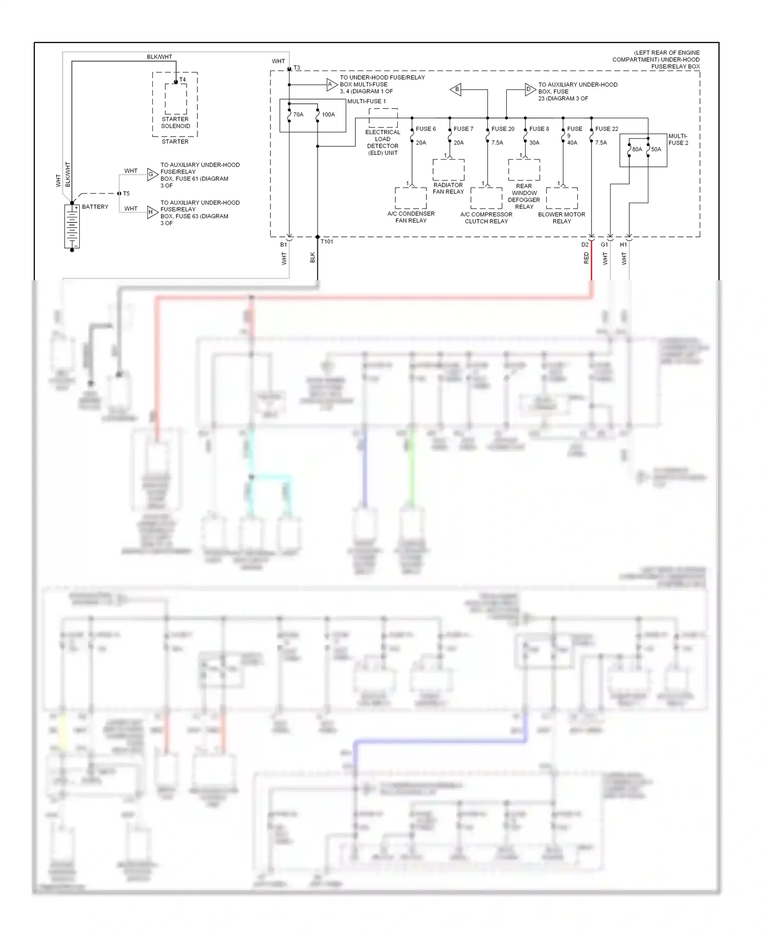 Wiring diagram front accessory power socket relay for Honda Civic VIII (2005-2009) (3 of 4)