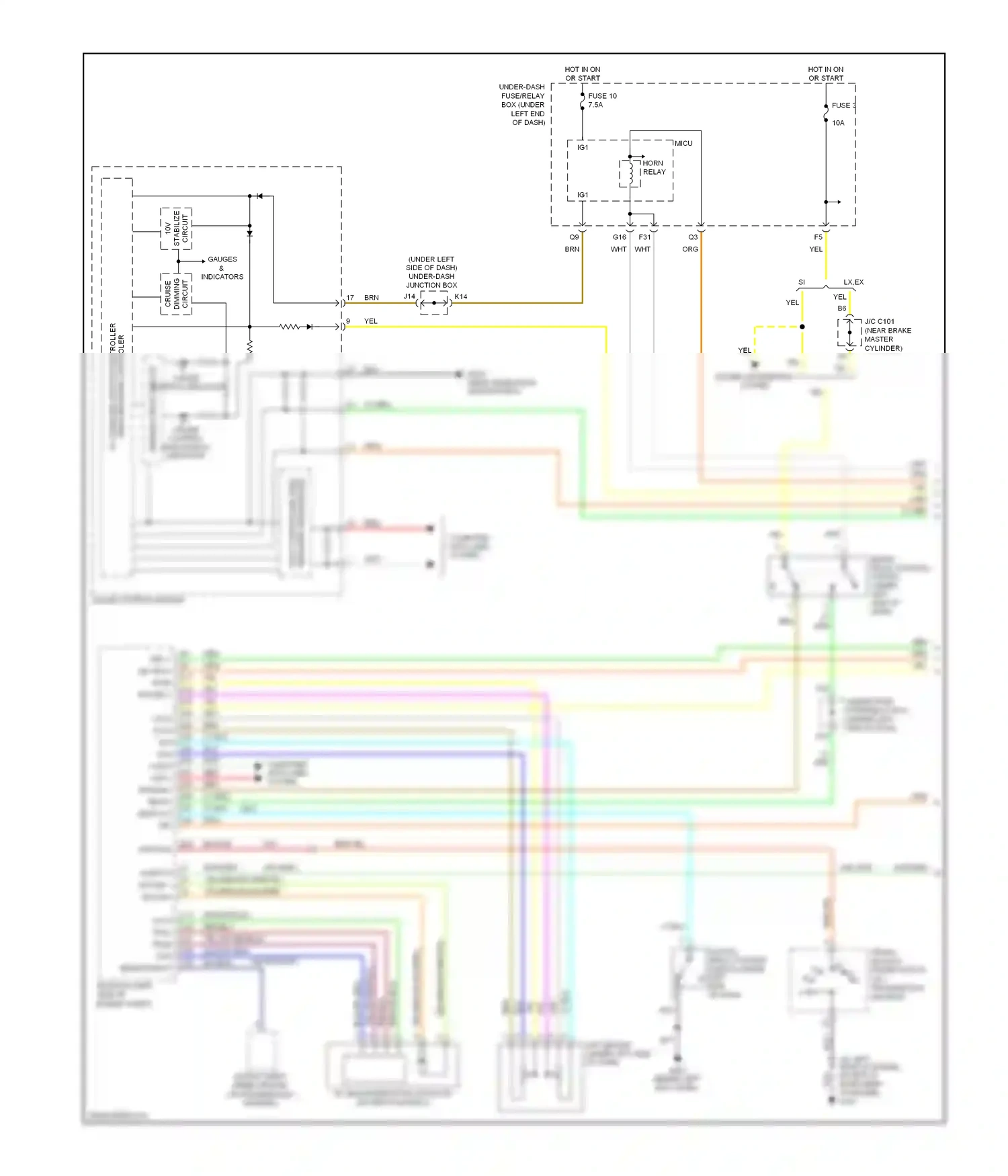 Wiring diagram gauge control module for Honda Civic VIII (2005-2009) (4 of 10)