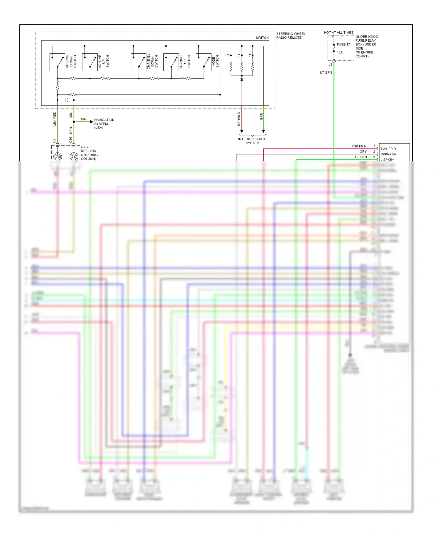 Wiring diagram mode switch for Honda Civic VIII (2005-2009) (6 of 8)