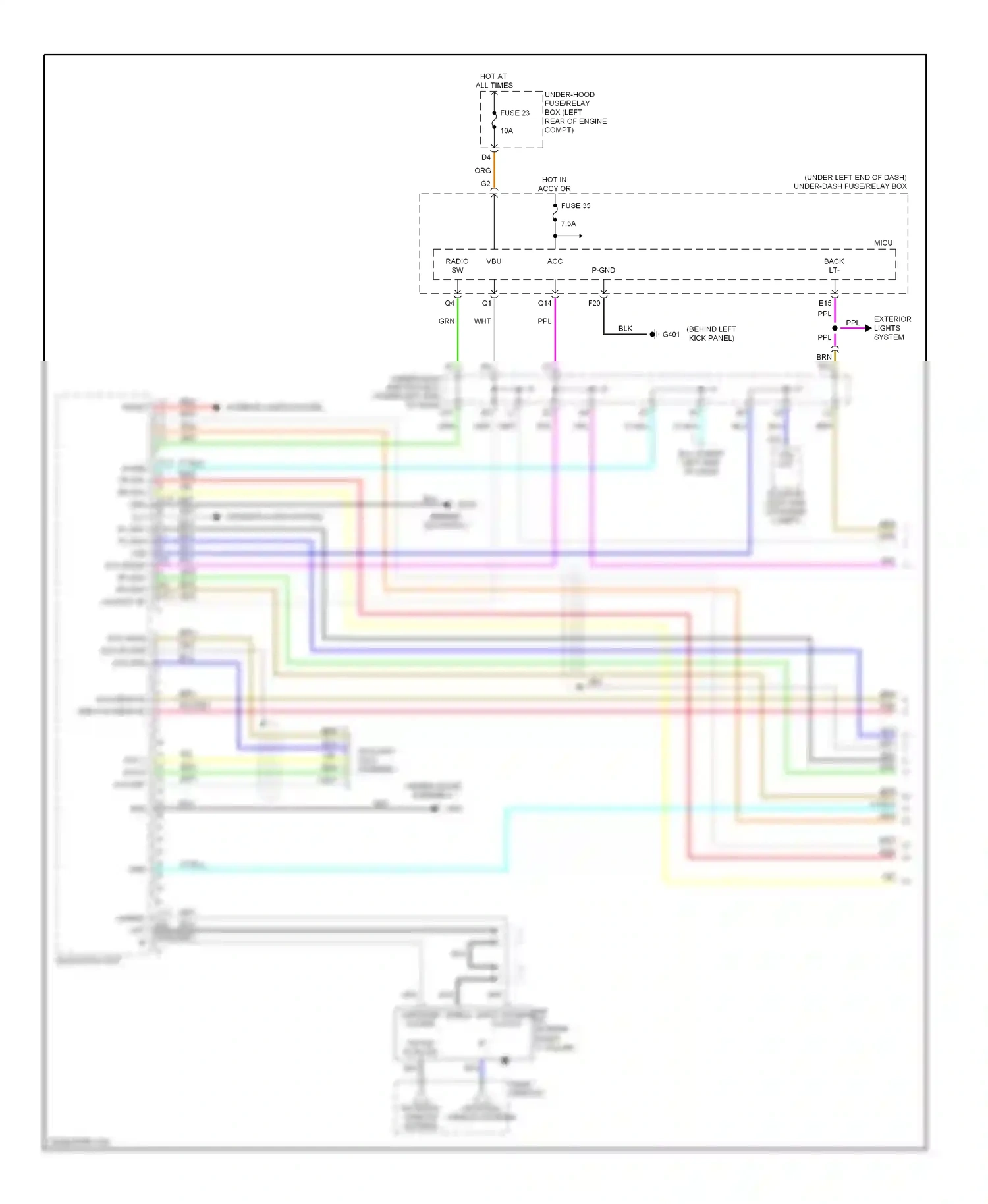 Wiring diagram navigation unit for Honda Civic VIII (2005-2009) (1 of 9)