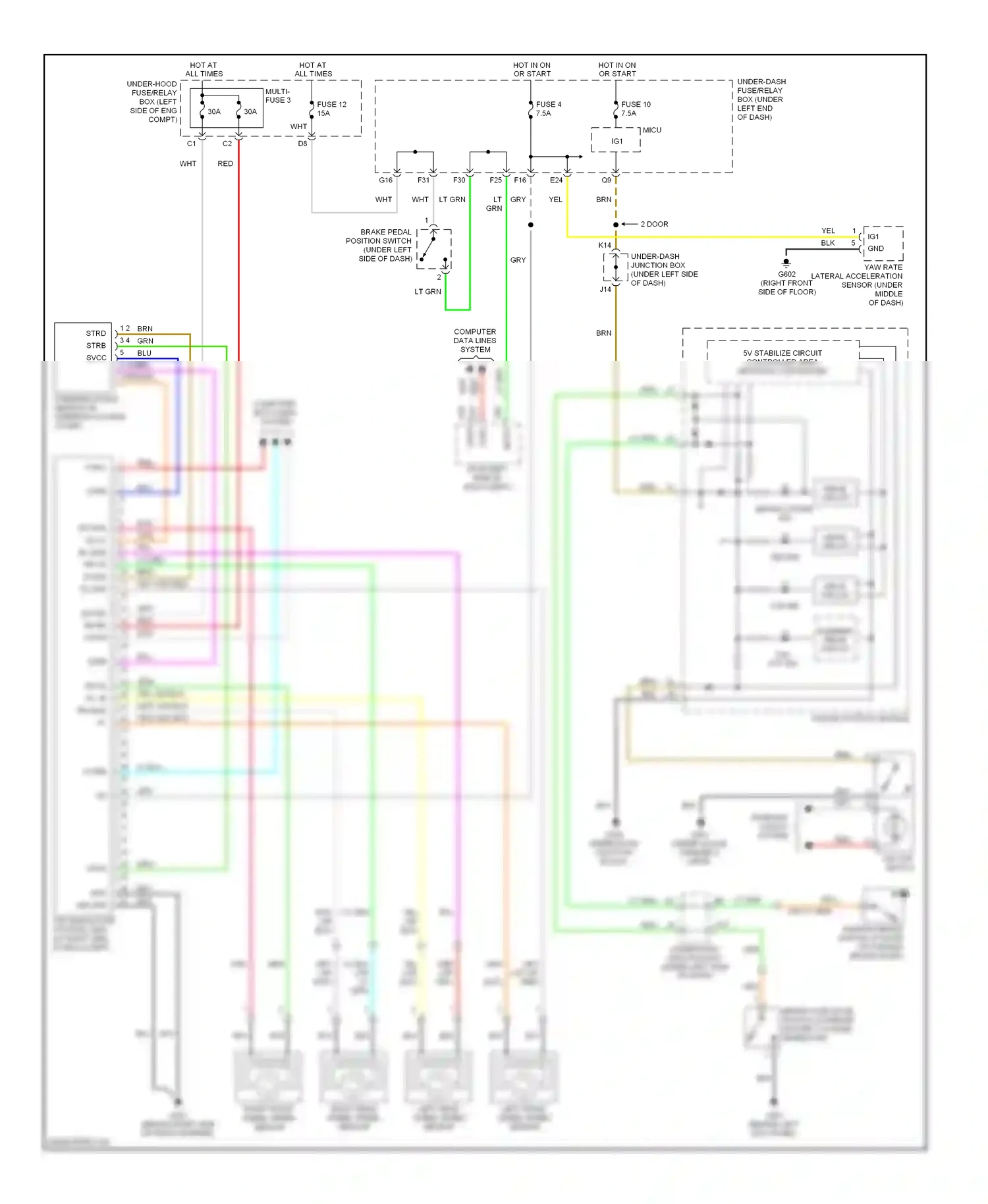 Wiring diagram (or for Honda Civic VIII (2005-2009) (2 of 19)