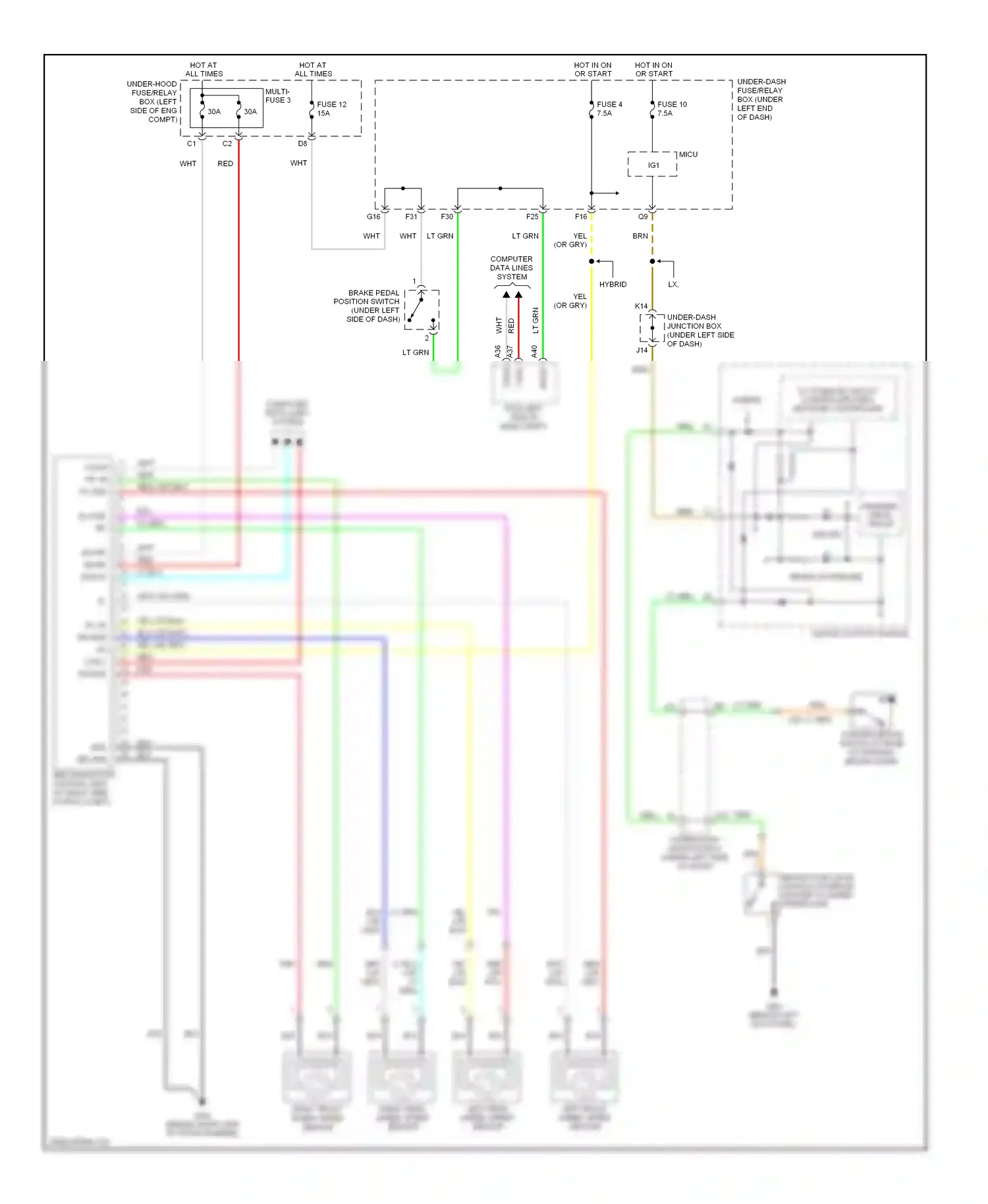 Wiring diagram (or for Honda Civic VIII (2005-2009) (1 of 19)