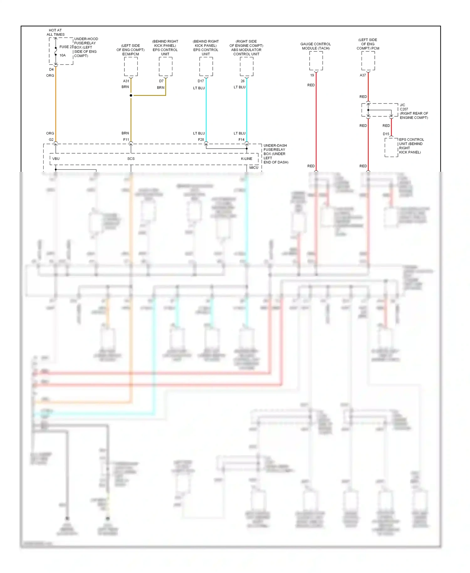 Wiring diagram (or for Honda Civic VIII (2005-2009) (5 of 19)